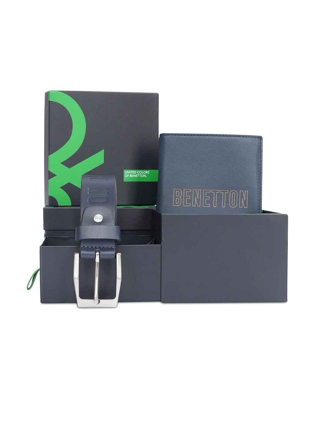 

United Colors of Benetton Men Accessory Gift Set, Navy blue