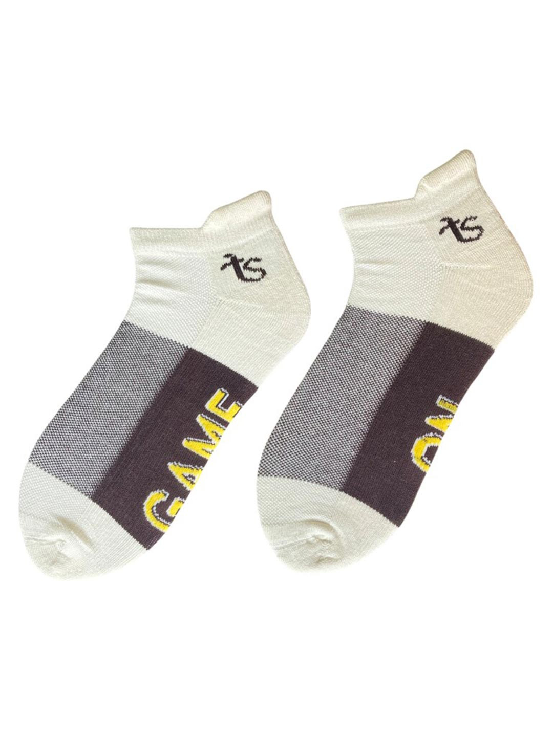 

TalkingSox Unisex Colourblocked Seamless Ankle-Length Socks, Brown