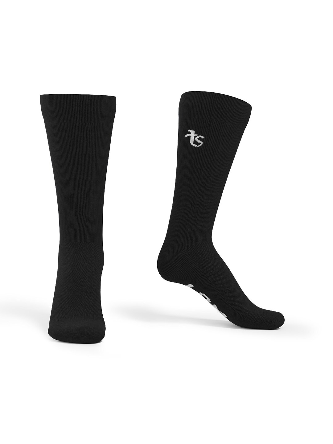 

TalkingSox Unisex Printed Seamless Calf-Length Socks, Black