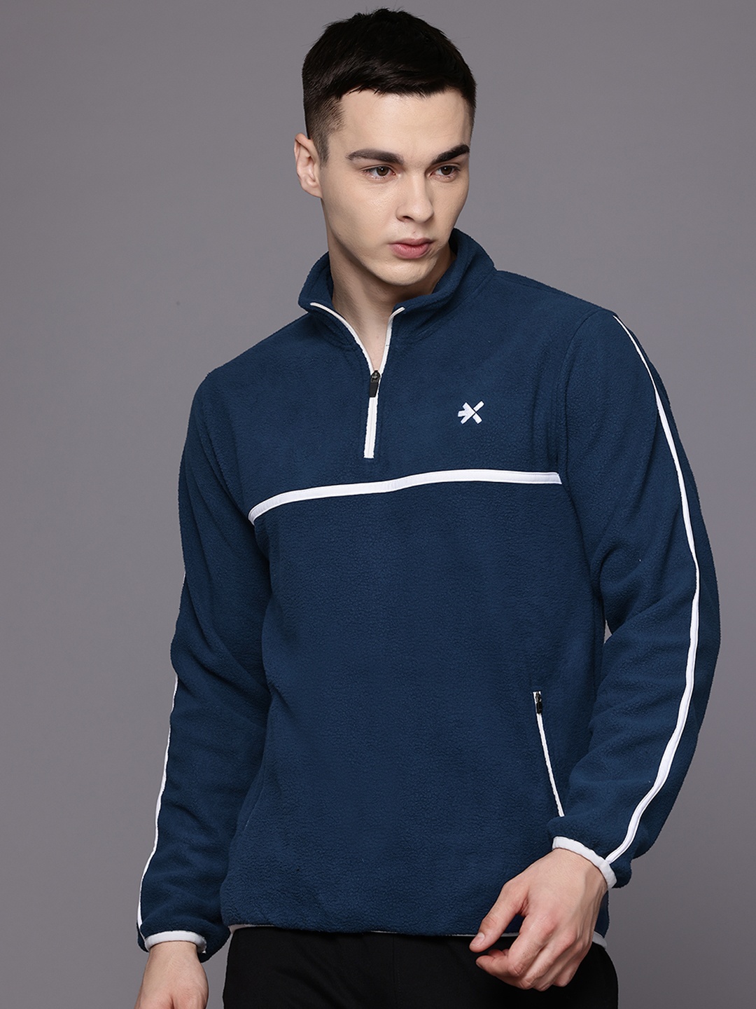 

HRX by Hrithik Roshan Outdoor Fleece Sweatshirt, Blue