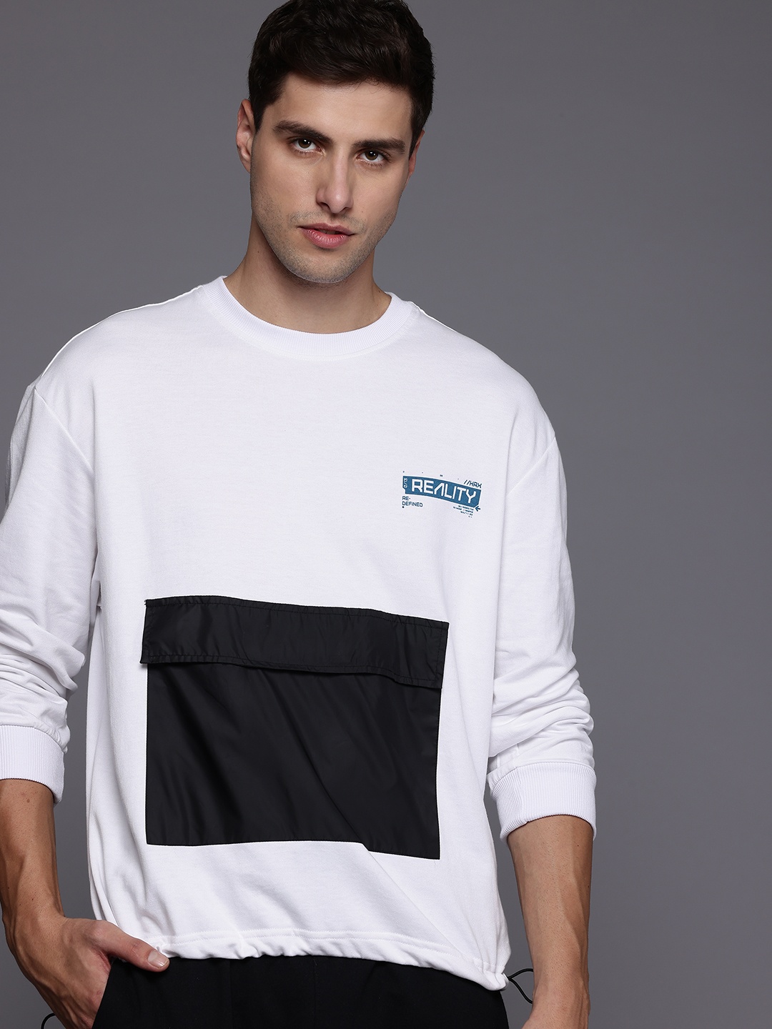

HRX by Hrithik Roshan Long Sleeves Lifestyle Sweatshirt, White