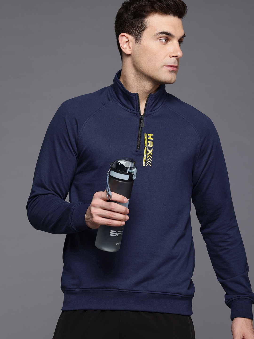 

HRX by Hrithik Roshan Running Sweatshirt, Navy blue