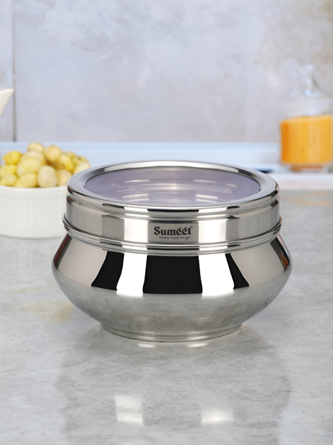 

Sumeet Silver Stainless Steel Container-800ml