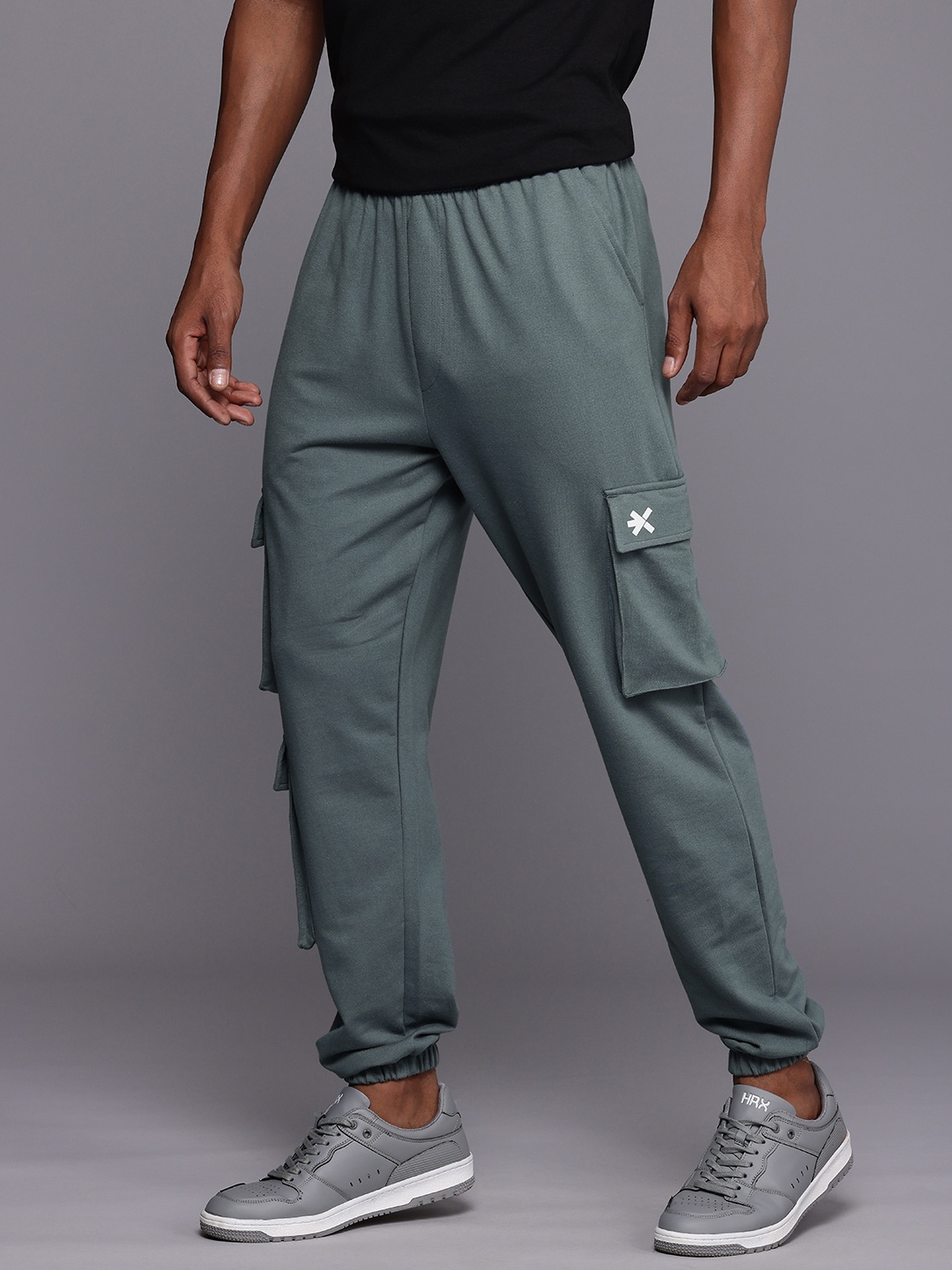 

HRX by Hrithik Roshan Anti Odour Cargo Joggers, Grey