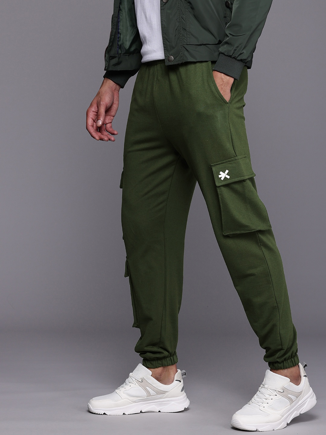 

HRX by Hrithik Roshan Anti Odour Cargo Joggers, Olive