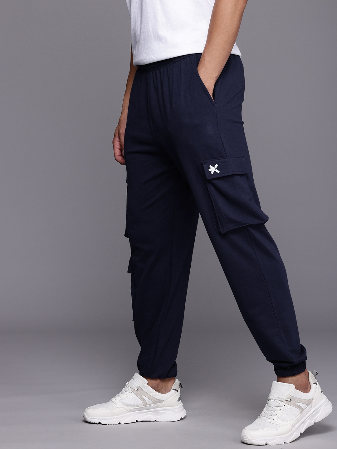 

HRX by Hrithik Roshan Anti Odour Cargo Joggers, Navy blue