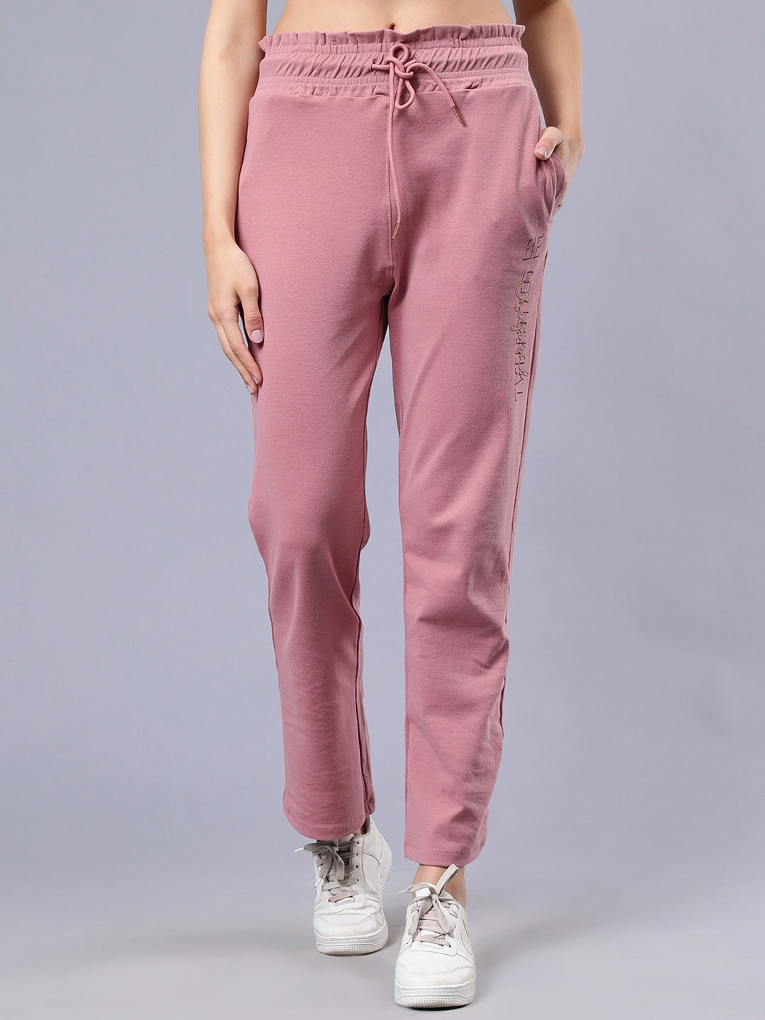 

Albion By CnM Women Mid-Rise Track Pants, Peach