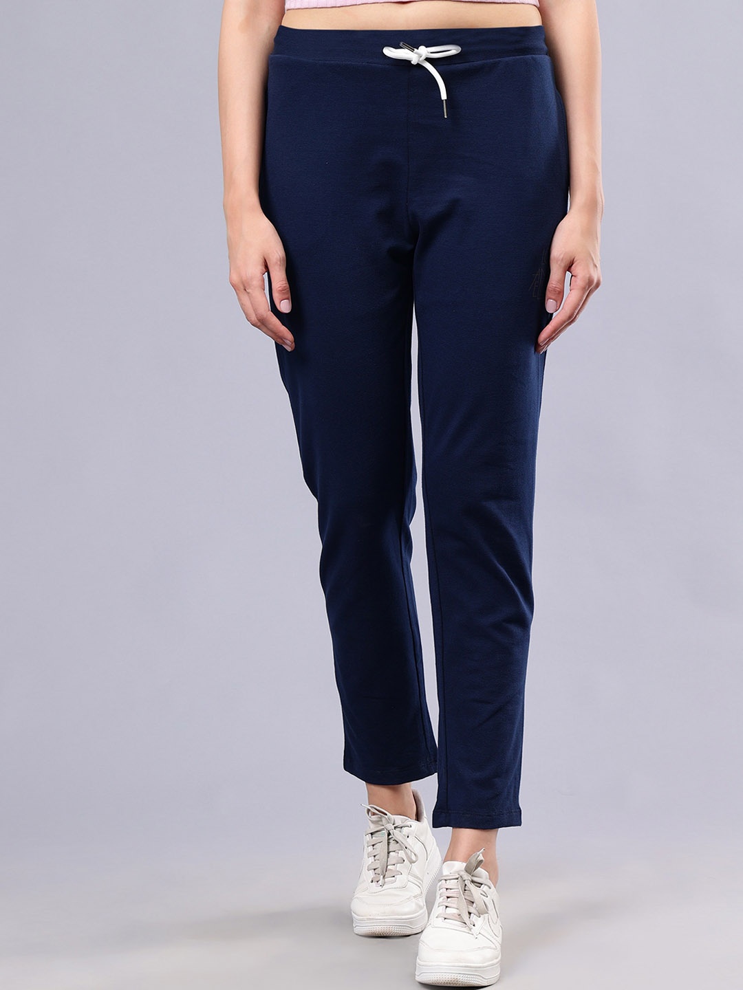 

Albion By CnM Women Mid-Rise Track Pants, Navy blue