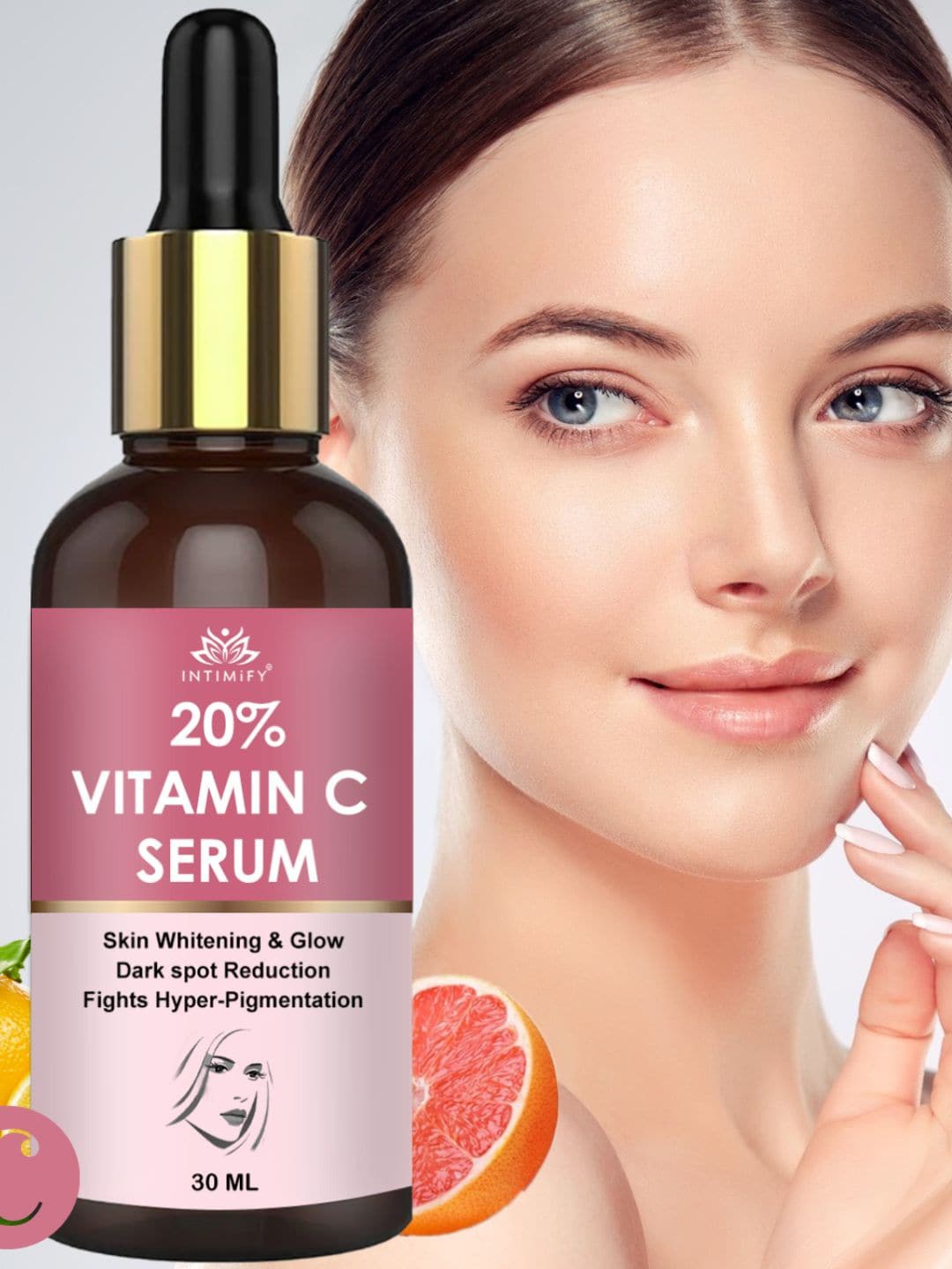 

INTIMIFY 20% Vitamin C Serum Face Serum For Spotless Skin-30ml, Transparent