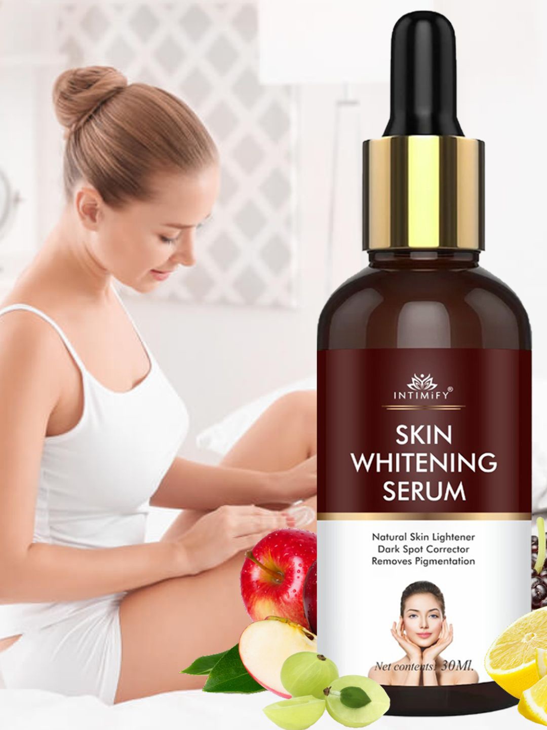 

INTIMIFY Skin Whitening Pigmentation Control & Brightening Serum 30ml, Transparent
