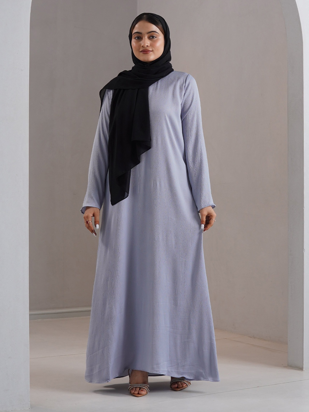 

Modest Essentials Satin Maxi Dress, Blue