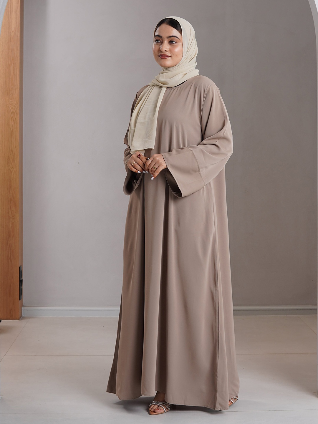 

Modest Essentials Satin Maxi Dress, Beige