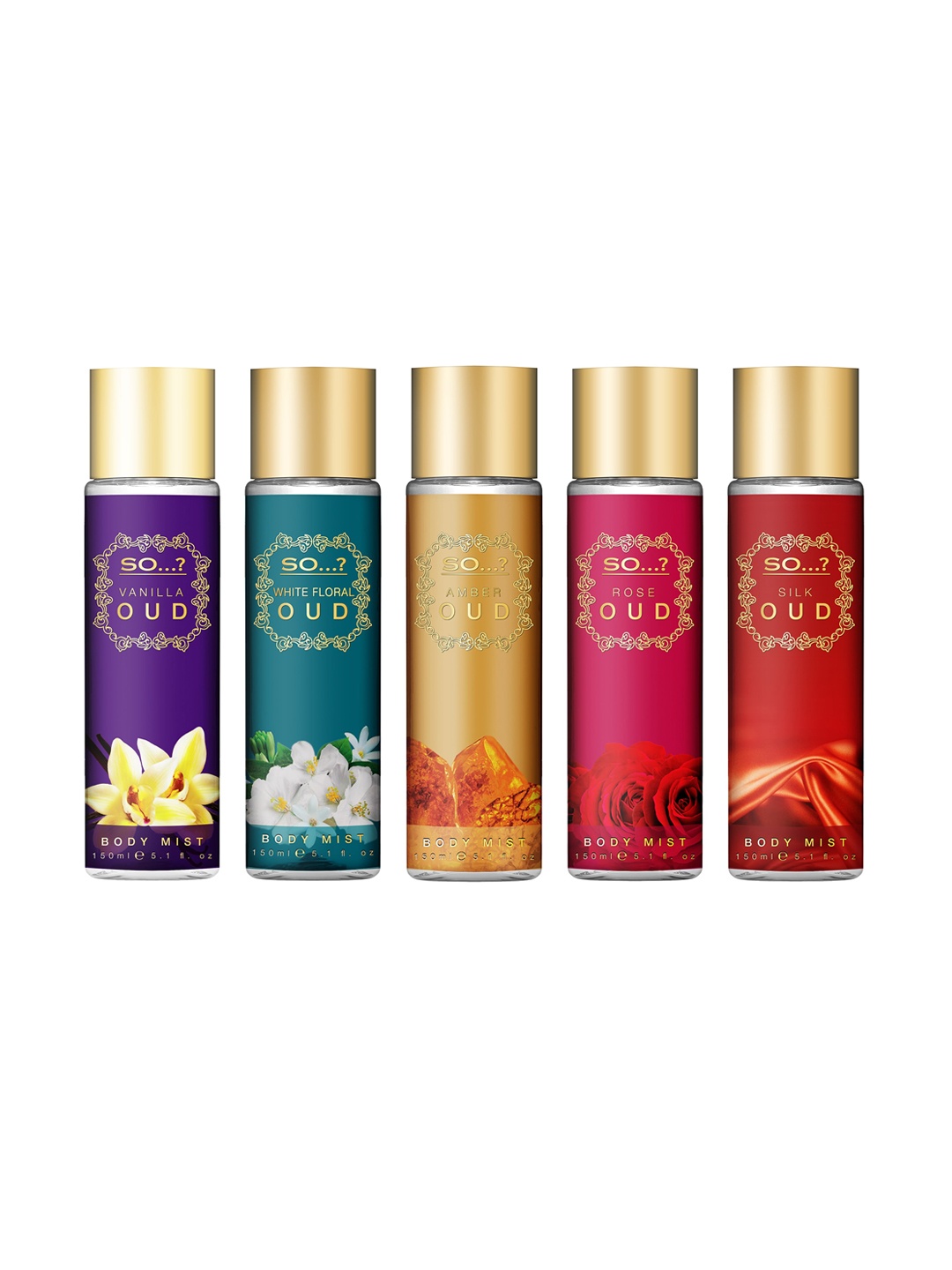 

SO Vanilla Oud Women Long Lasting Body Mist -150ml, White