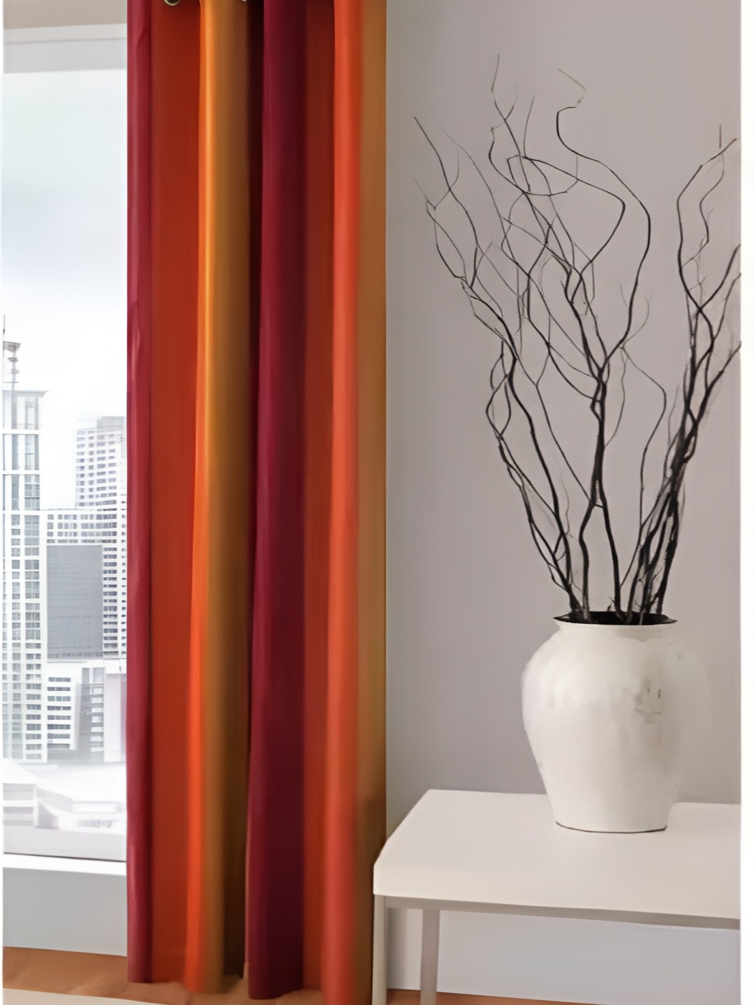 Shopgallery Orange Room Darkening Door Curtain
