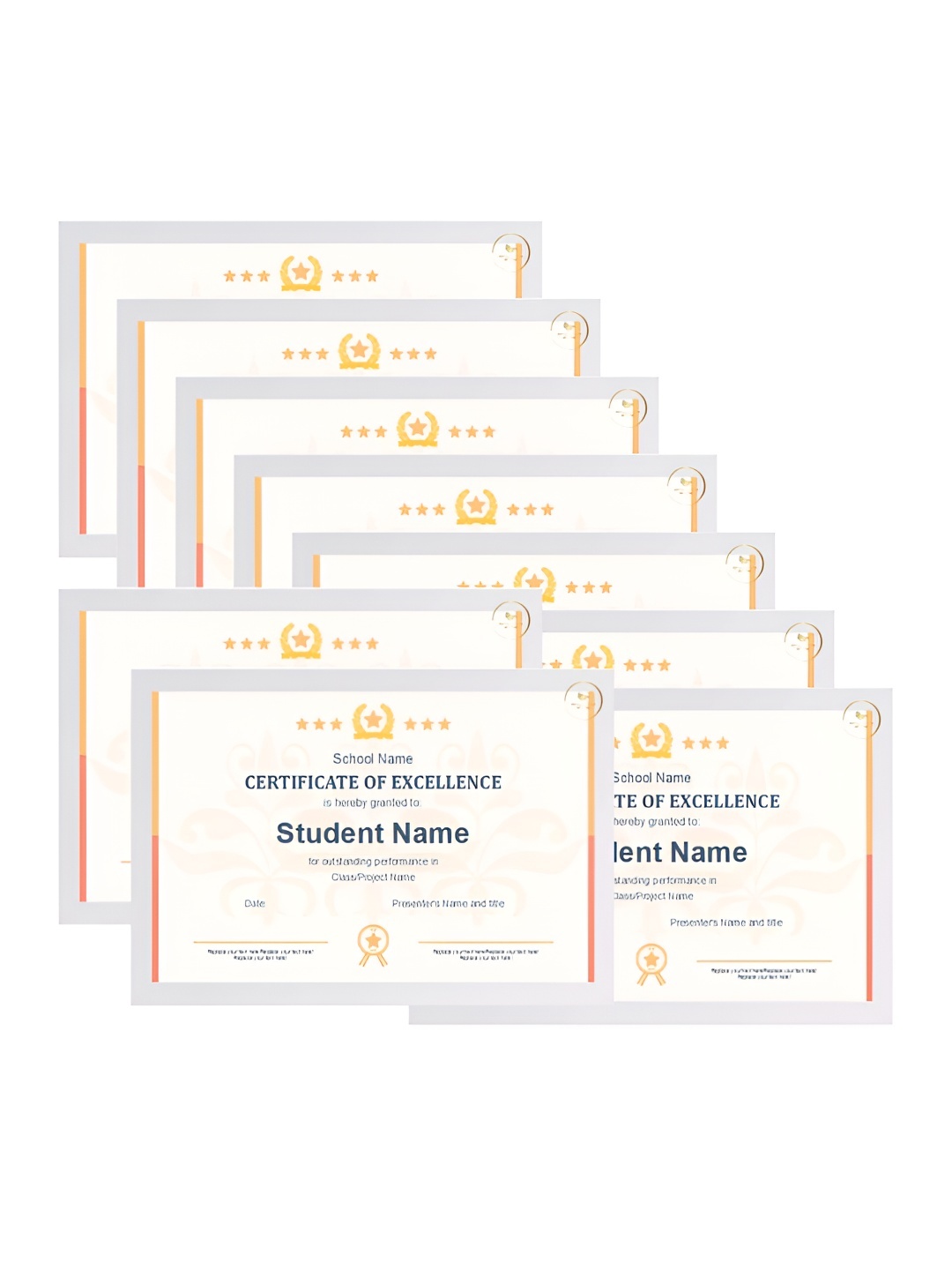 

AbhiKalpya Art Studio-Get a vibe White & Yellow 9Pcs Wall Photo Frames