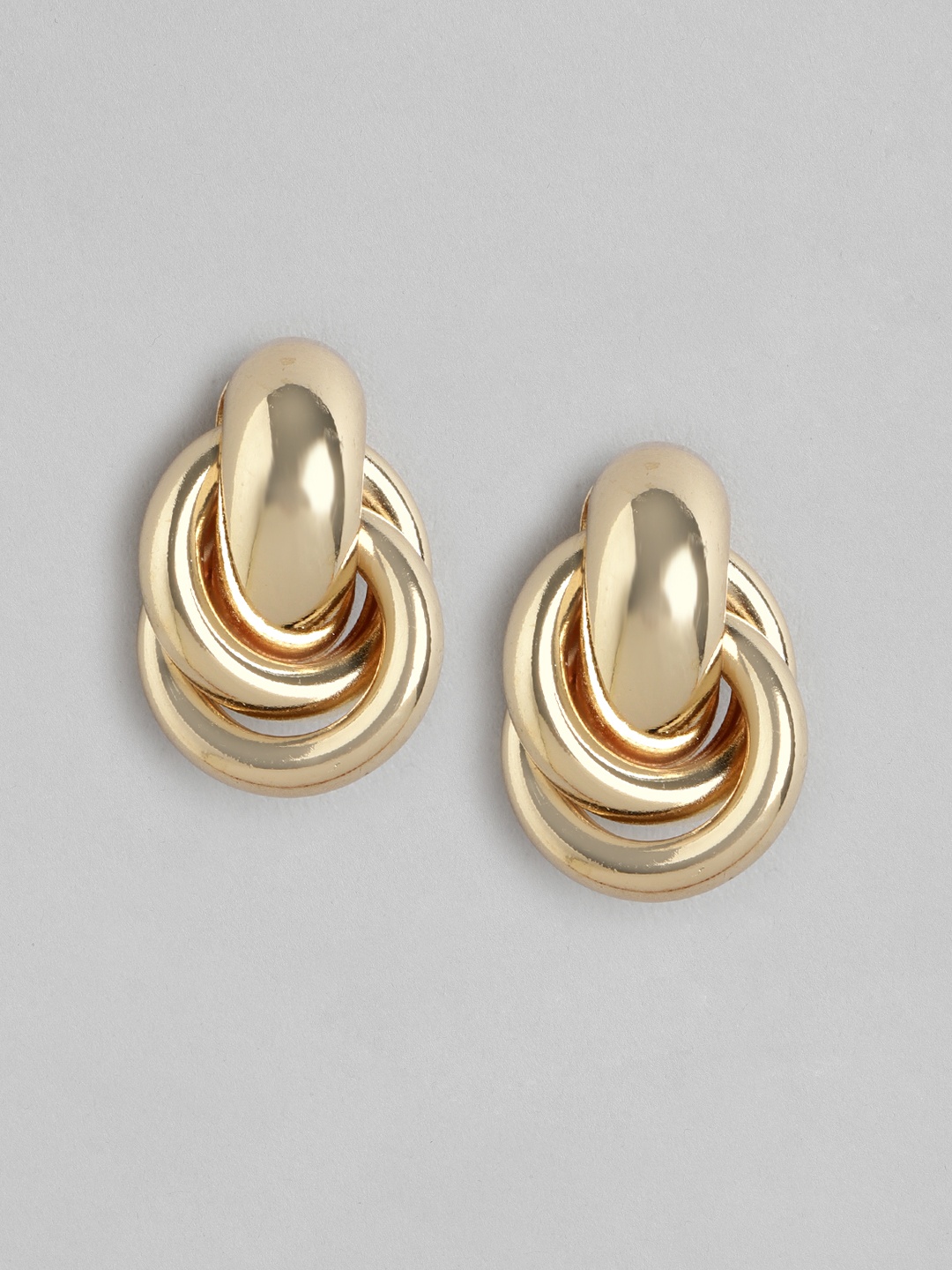

Forever New Gold-Plated Circular Drop Earrings