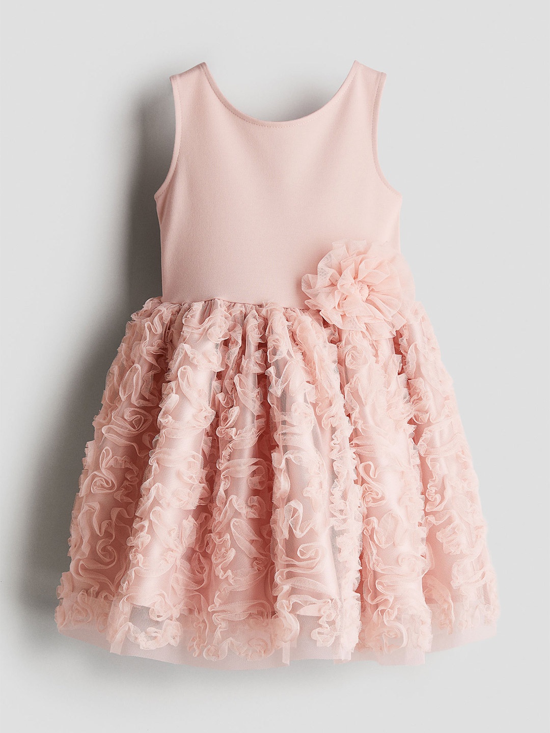 

H&M Girls Flared-Skirt Dress, Pink