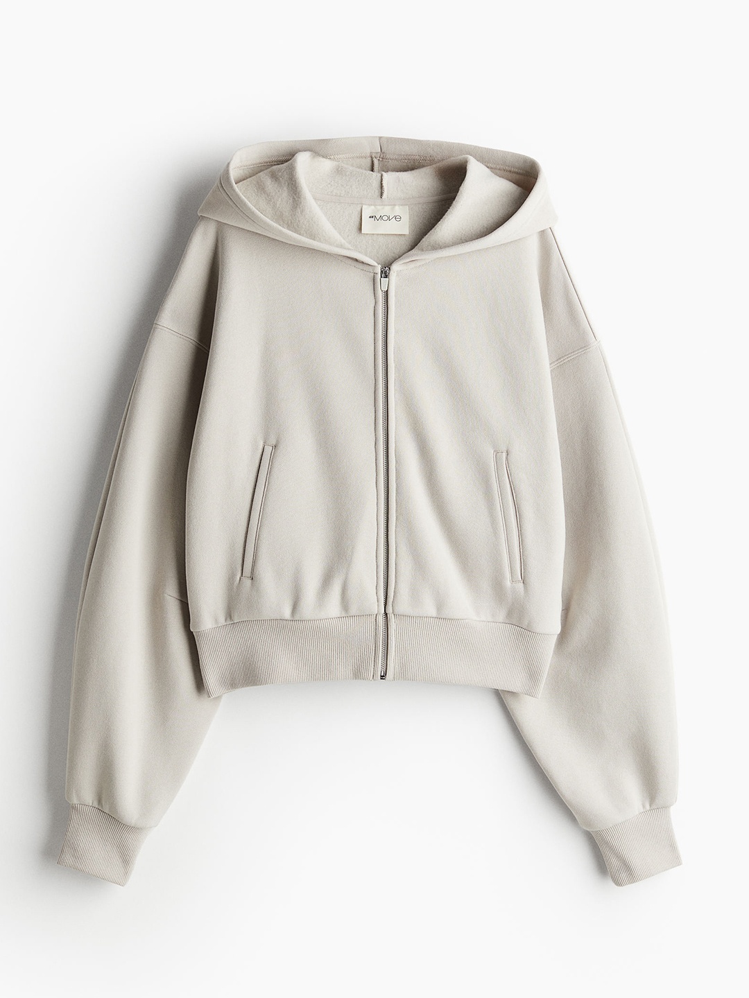 

H&M Women Zip-Through Hoodie, Beige