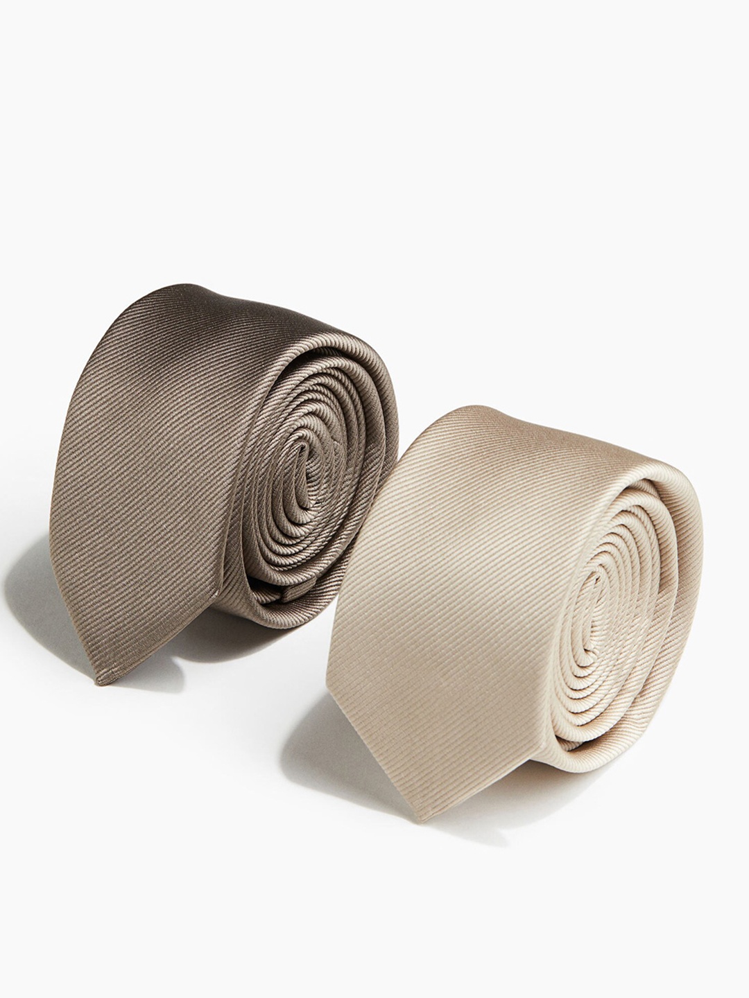 

H&M Men 2-Pack Ties, Beige