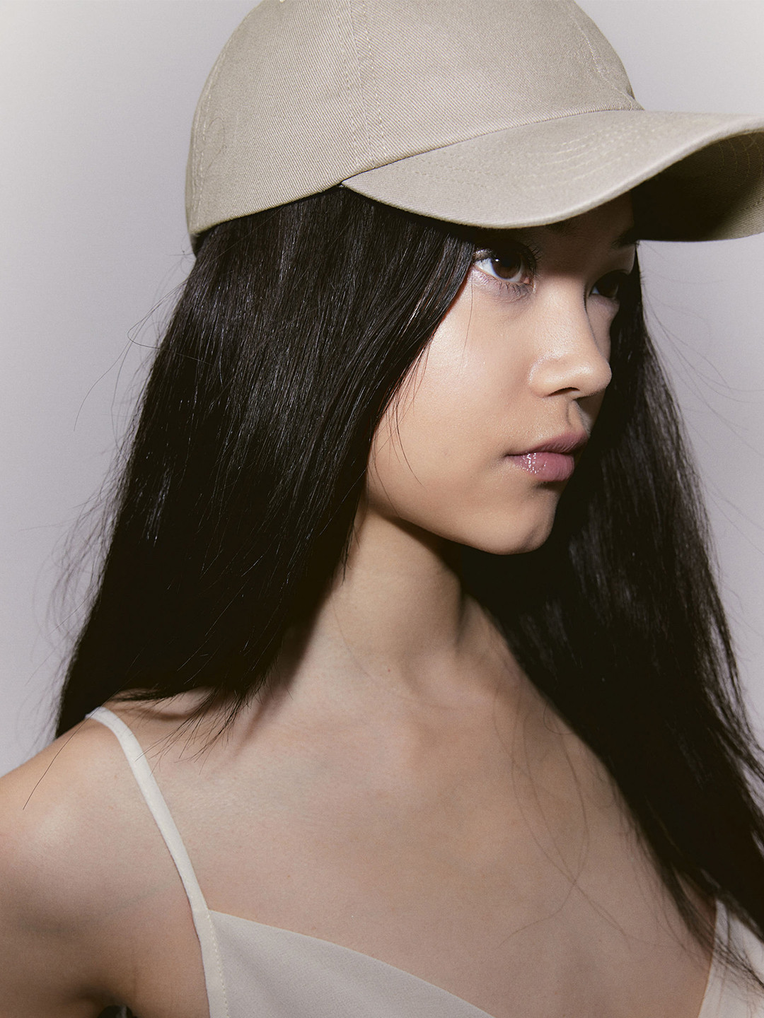 

H&M Women Cotton Twill Cap, Beige