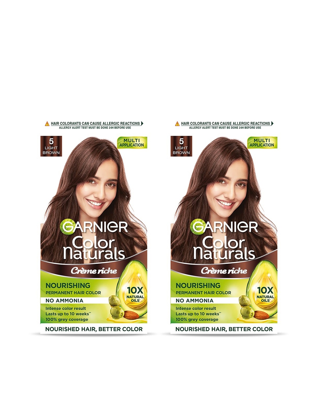 

Garnier Set of 2 Color Naturals Creme Hair Color - Light Brown 5