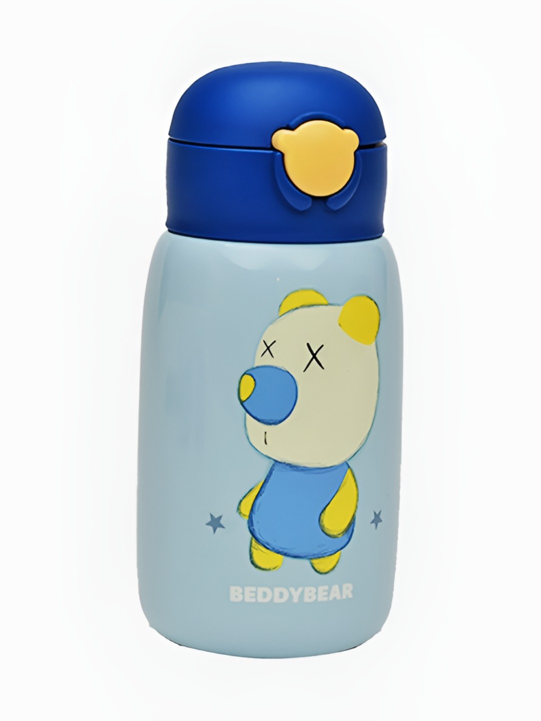 

Little Surprise Box LLP Blue & Yellow Stainless Steel Printed Water Bottle 550ml