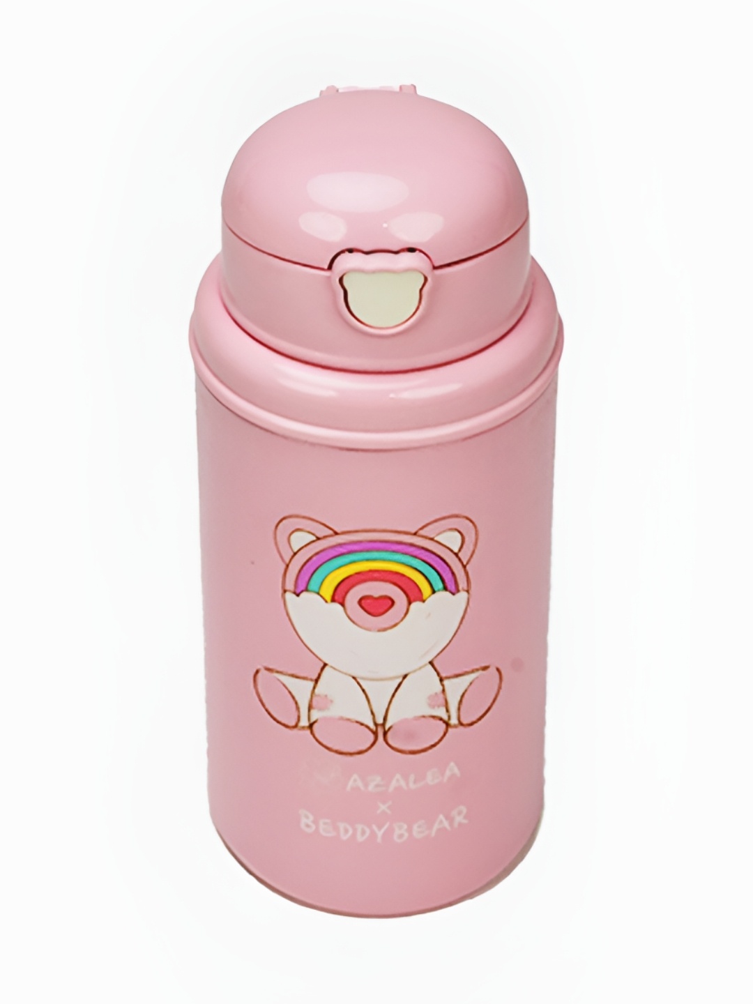 

Little Surprise Box LLP Pink & White Stainless Steel Printed Water Bottle 600ml
