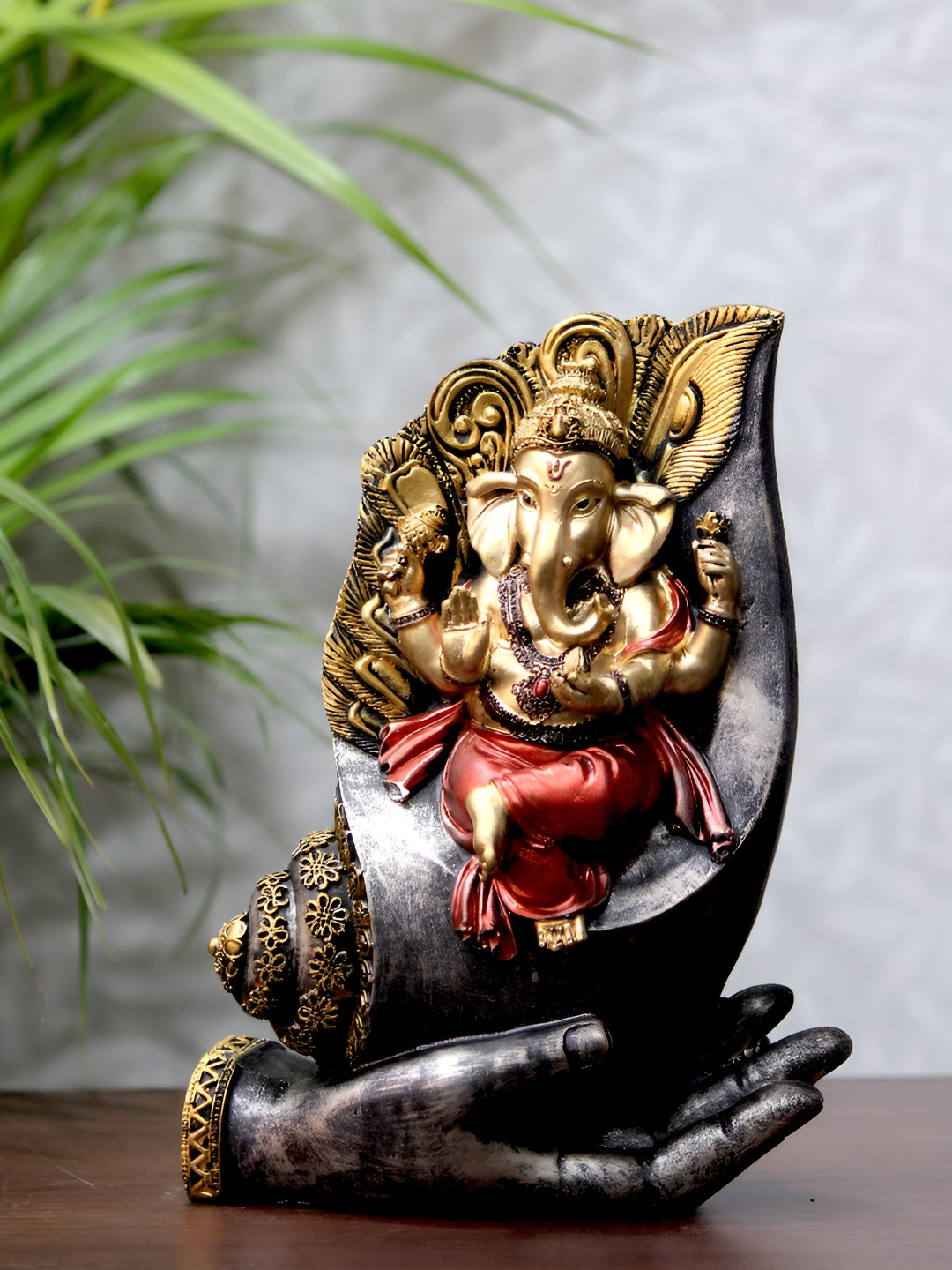 

Craft Junction Glod Toned Polyresin Religious Showpiece, Gold