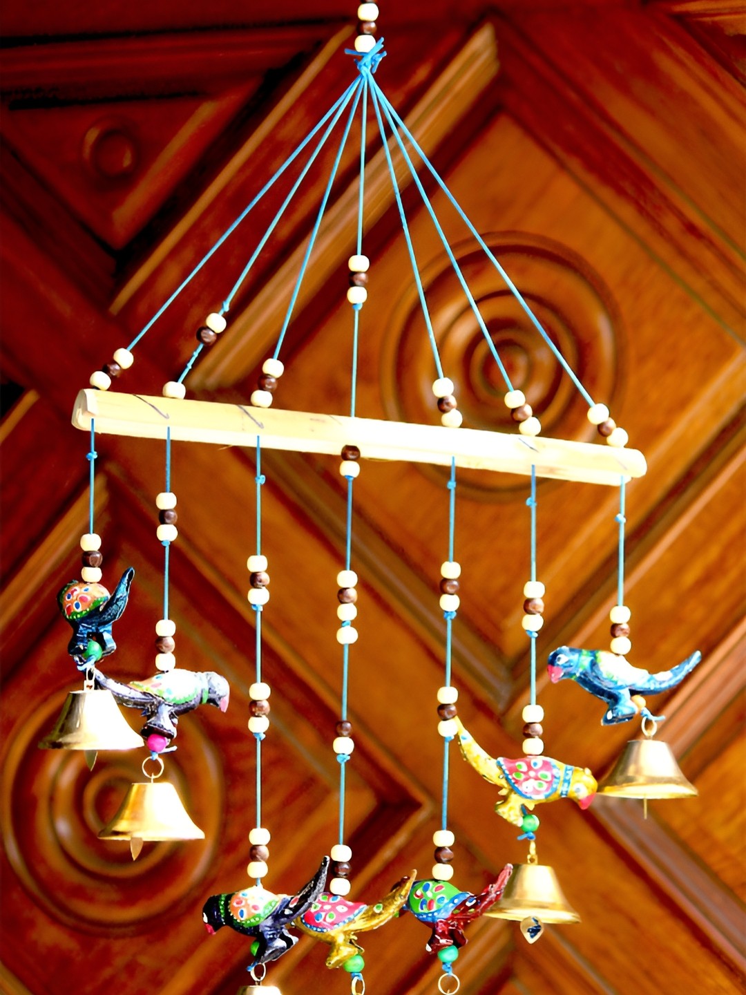 

Craft Junction Brown Wooden Hanging Showpiece
