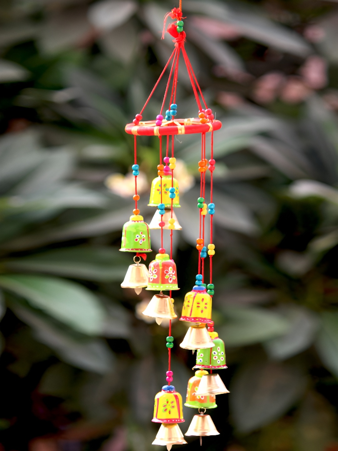 

Craft Junction Red & Yellow Wooden Curio Showpiece