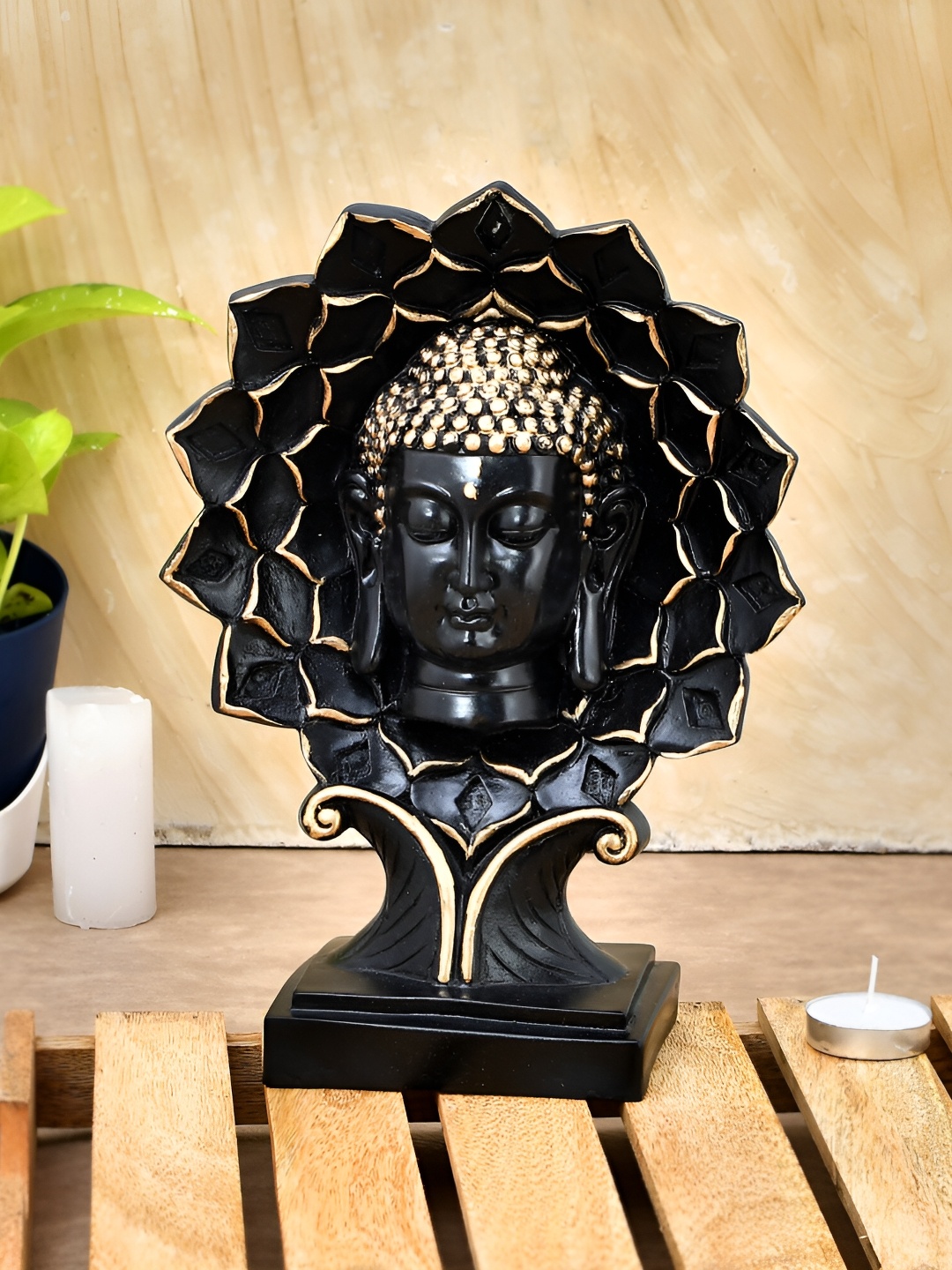 

Craft Junction Black and GoldToned Buddha Idol Showpiece