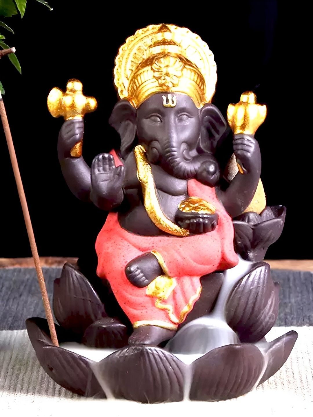 

Craft Junction Brown Lord Ganesha Showpiece, Multi