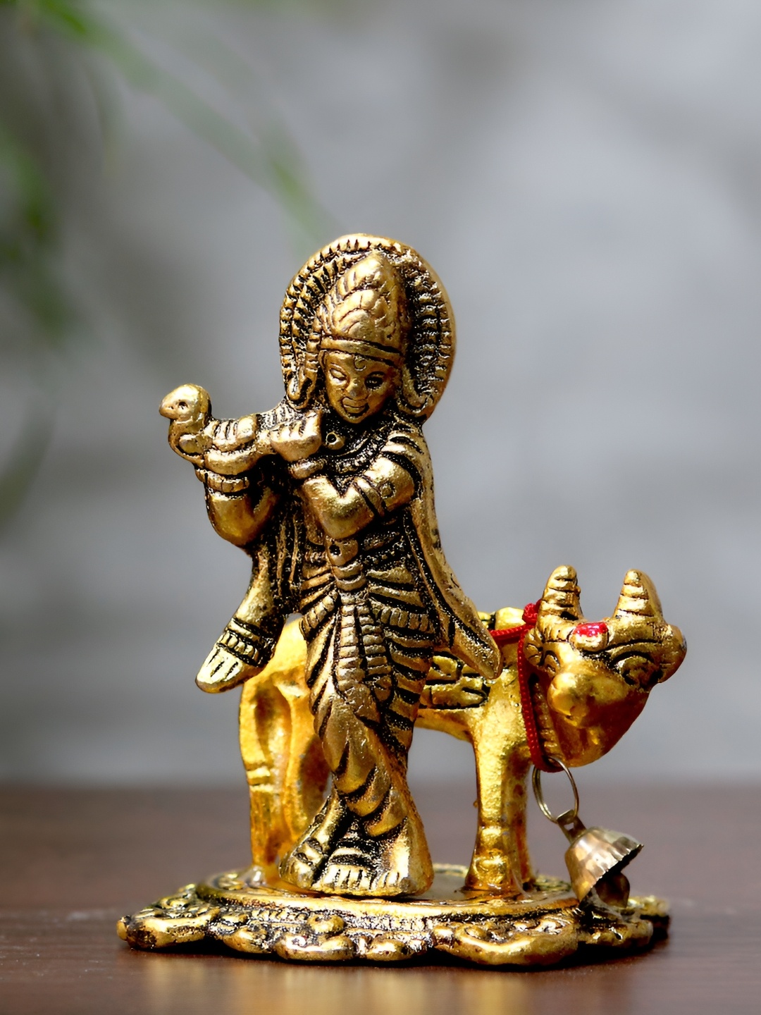 

Craft Junction Gold-Toned Metal Lord Krishna Showpiece