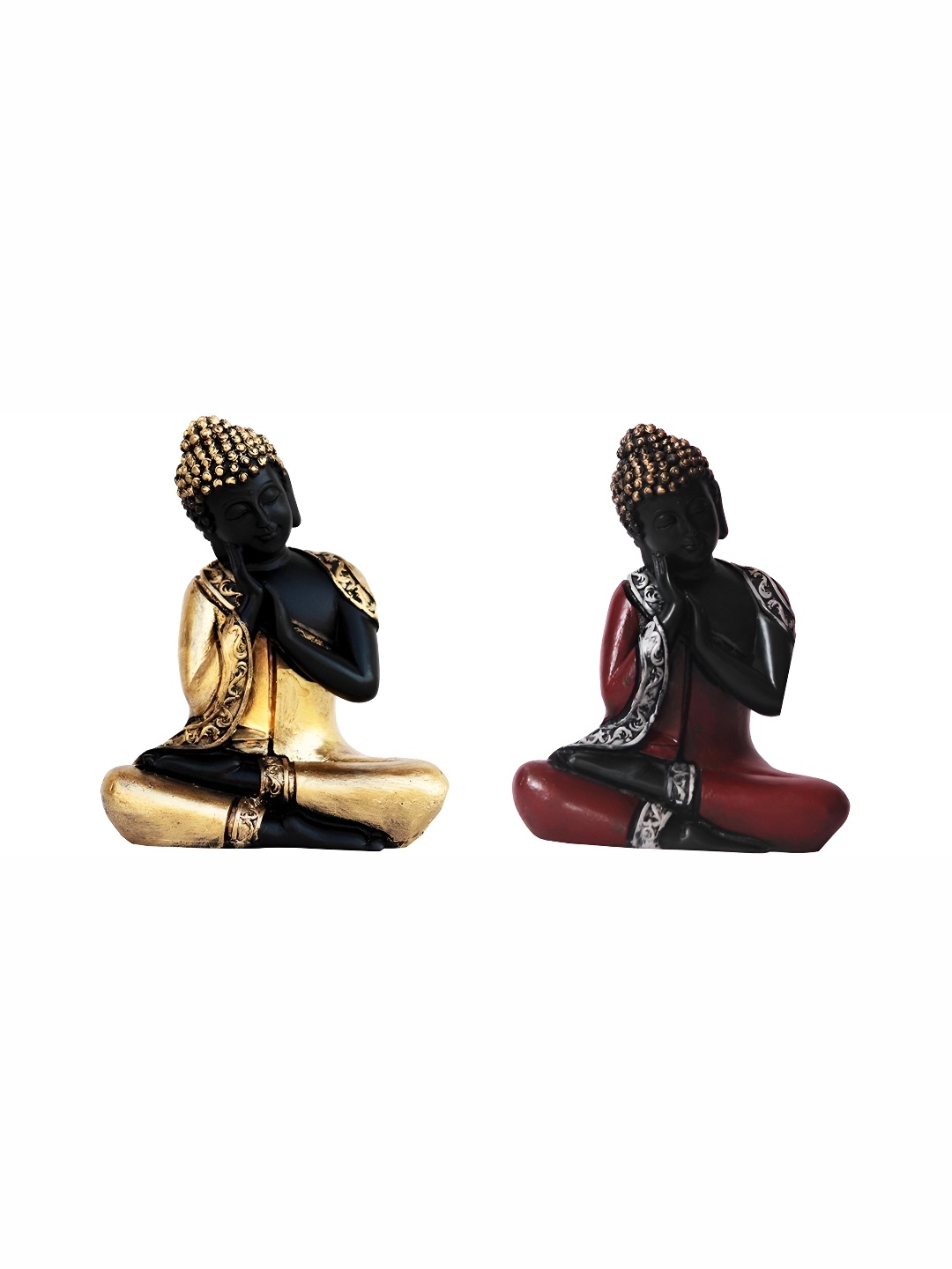 

Craft Junction Black & Gold Toned Buddha Decorative Showpiece