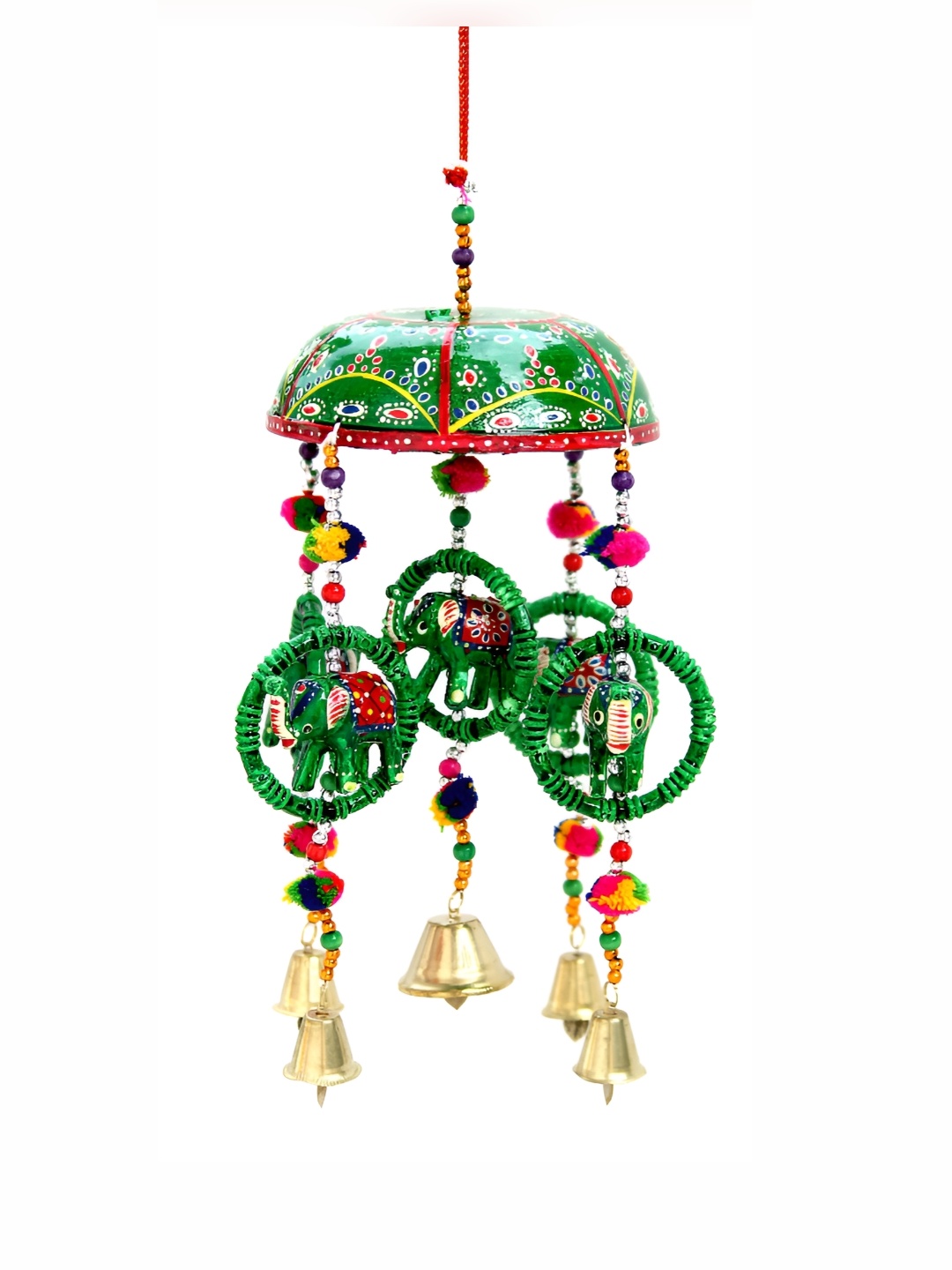 

Craft Junction Green & Red Wooden Decorative Showpiece