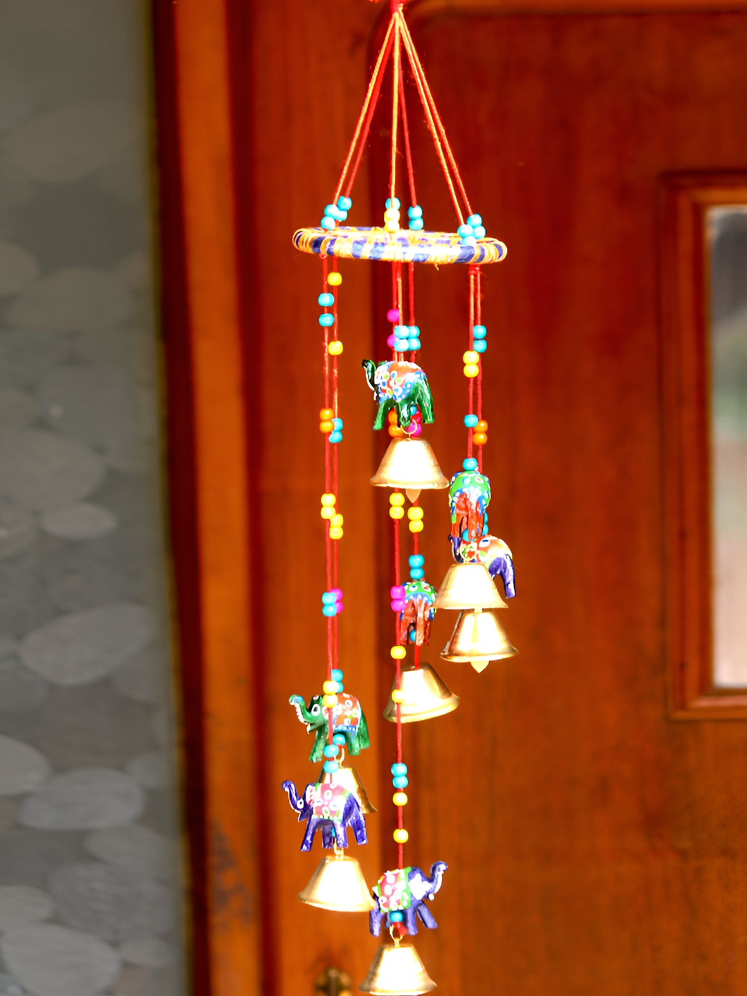 

Craft Junction Gold-Toned & Green Wooden Wall Hanging