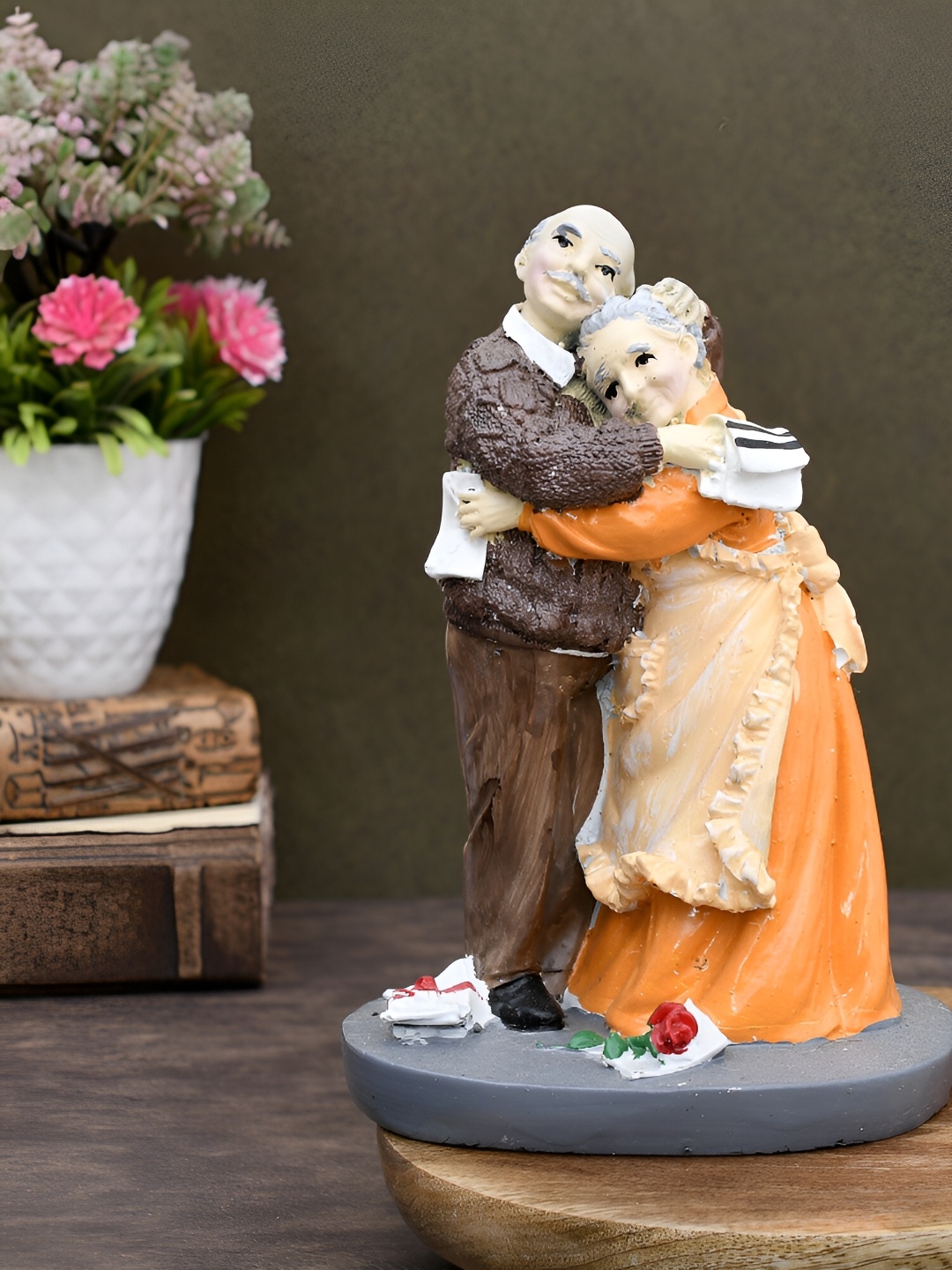 

Craft Junction Orange & Brown Fengshui Decorative Showpiece