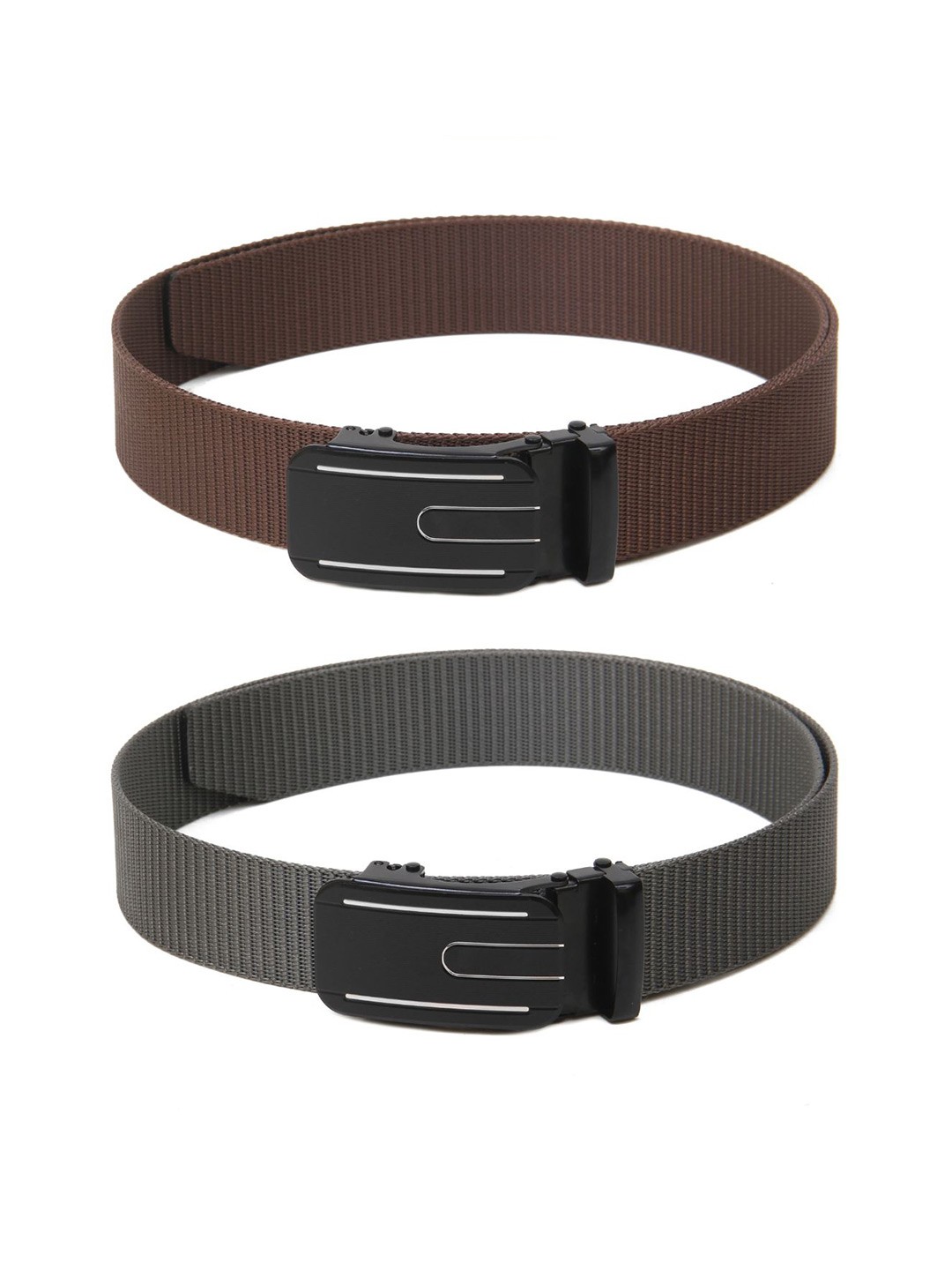

Calvadoss Boys Set Of 2 Textured Belt, Brown