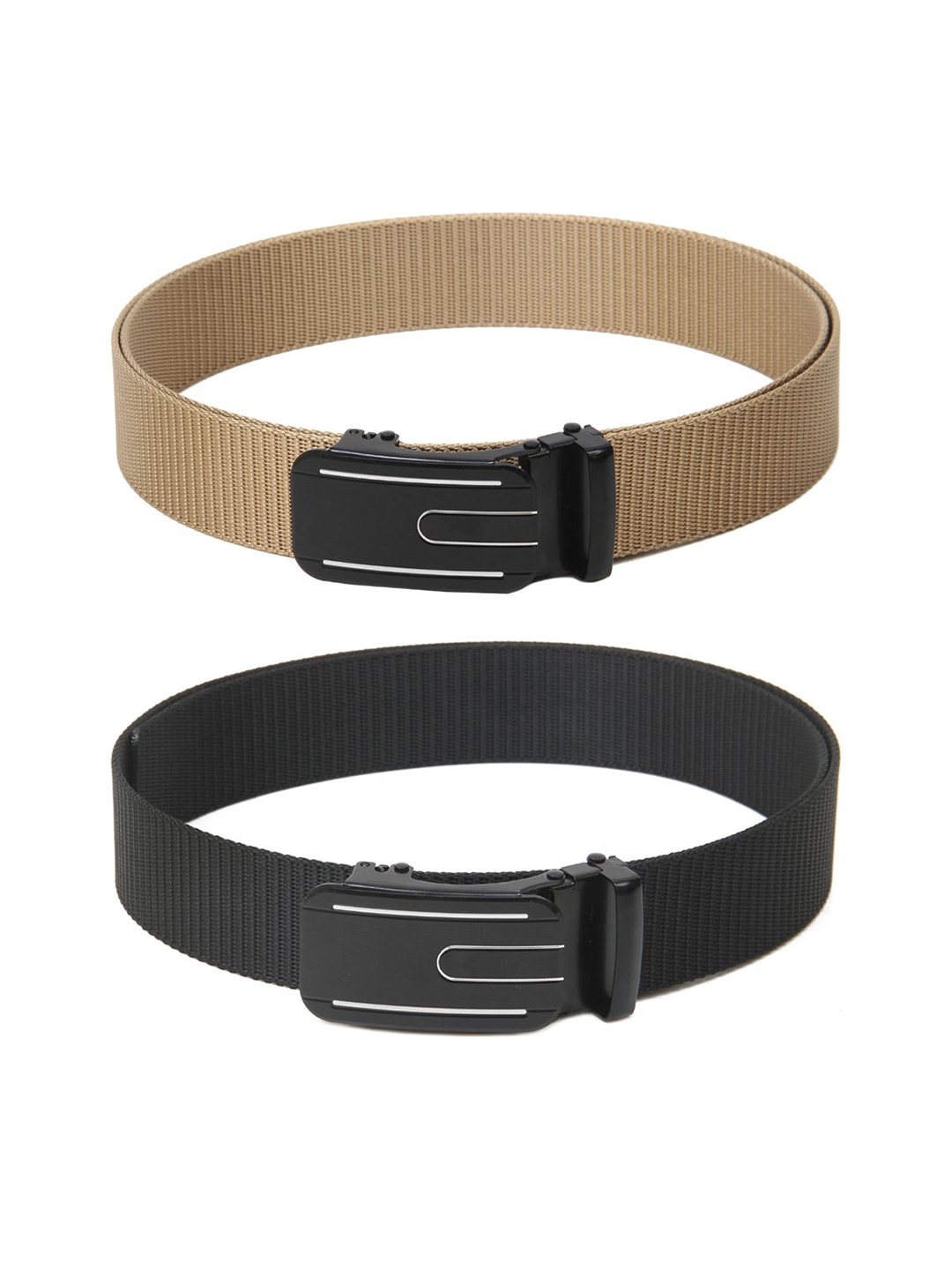 

Calvadoss Boys Set Of 2 Textured Belt, Beige