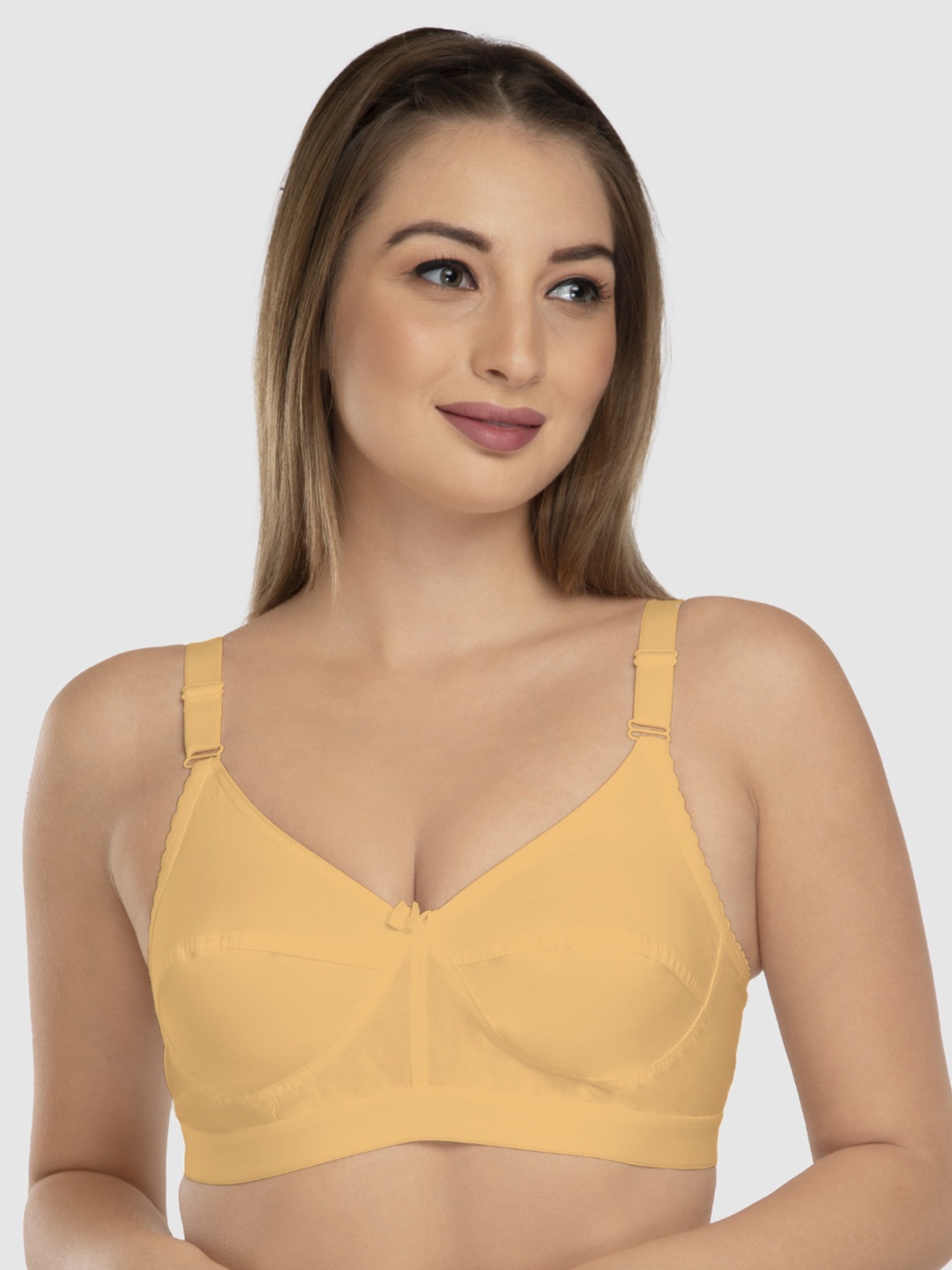 

Daisy Dee Full Coverage Wirefree Non Padded T-shirt Cotton Bra With All Day Comfort, Beige