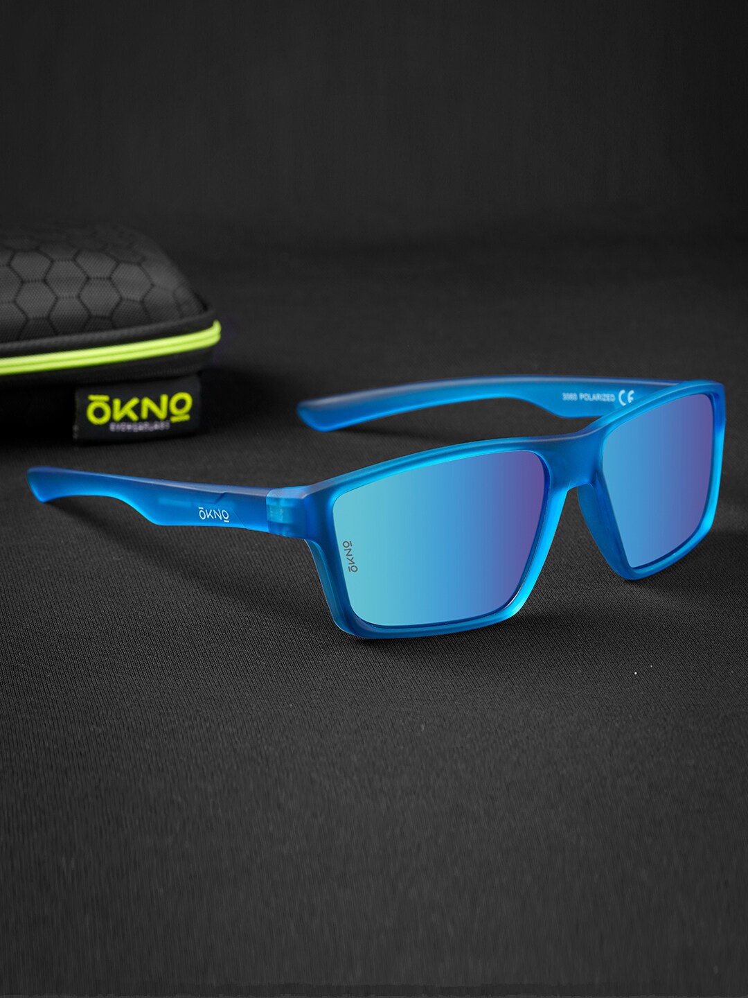 

Eyewearlabs Norg Unisex Rectangle Sunglasses with Polarised Lens ELOKNorgFKC4, Blue