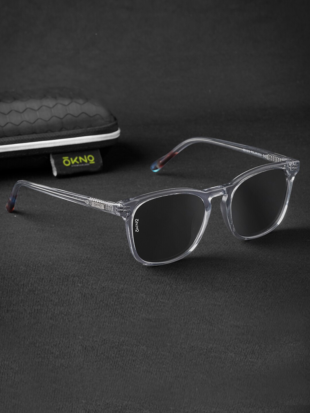 

Eyewearlabs Carter Unisex Square Sunglasses with Polarised Lens ELOKCarterMBC5, Black