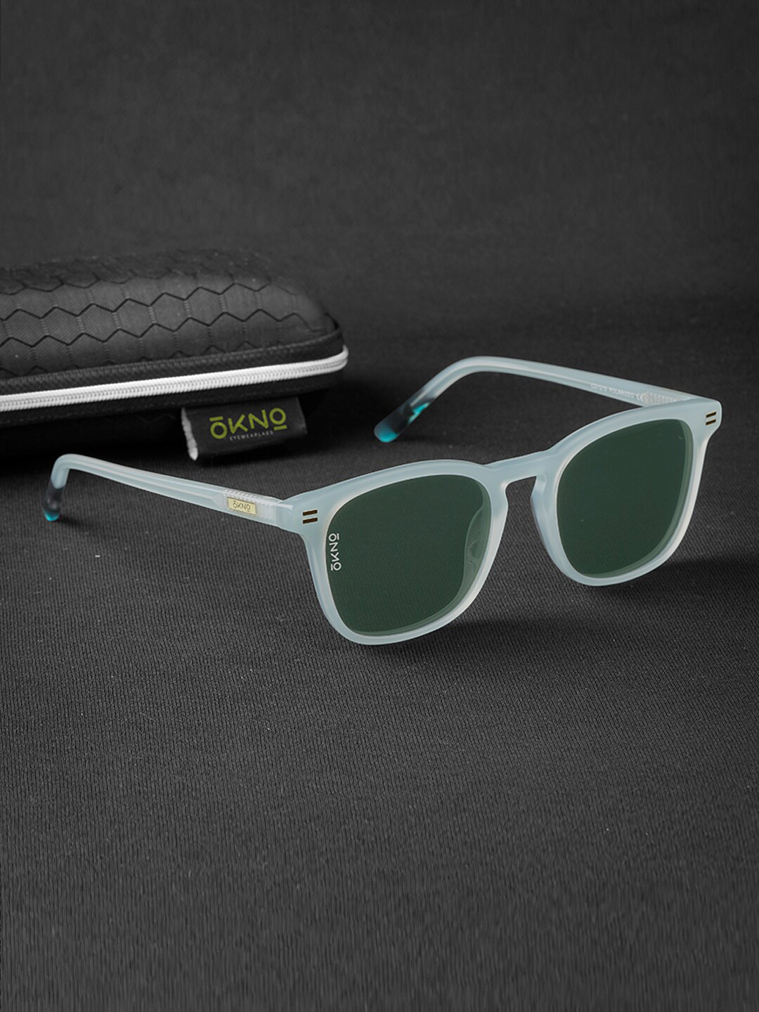 

Eyewearlabs Carter Unisex Square Sunglasses with Polarised Lens ELOKCarterMBC2, Green