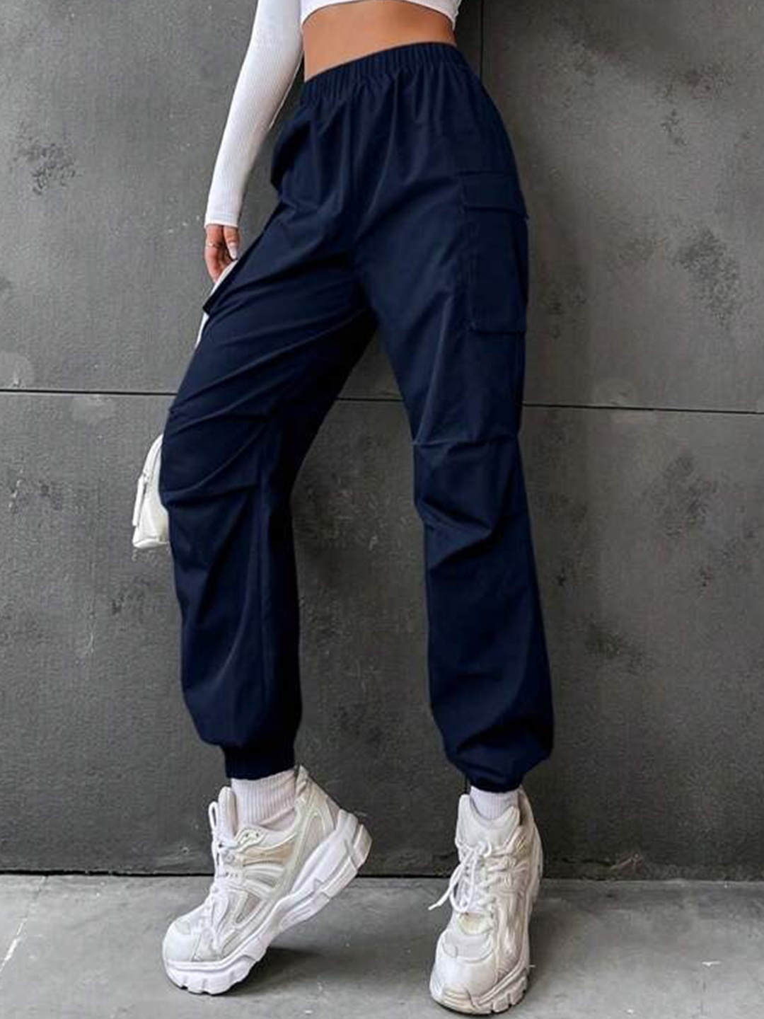 

TABADTOD Women Relaxed Loose Fit Joggers Trousers, Navy blue