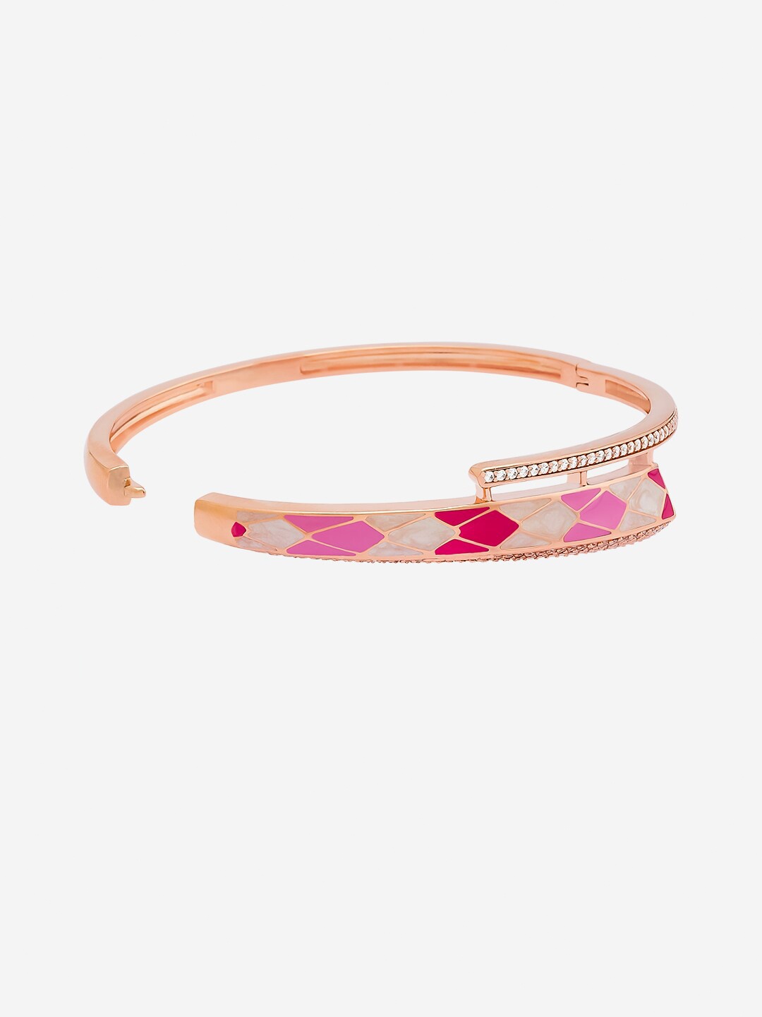 

Kushal's Fashion Jewellery Rose Gold-Plated Kada Bracelet