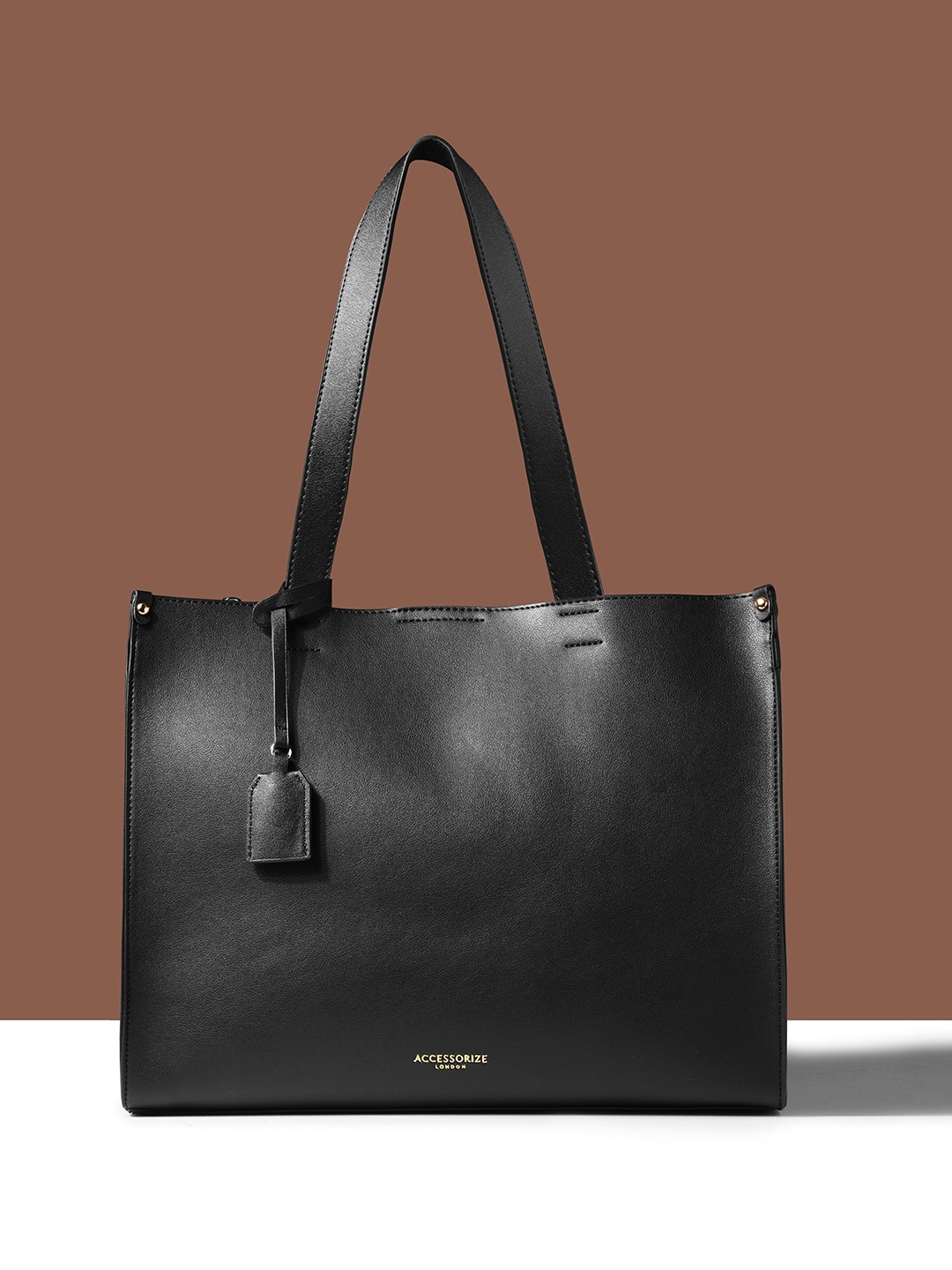 

Accessorize Structured Tote Bag, Black