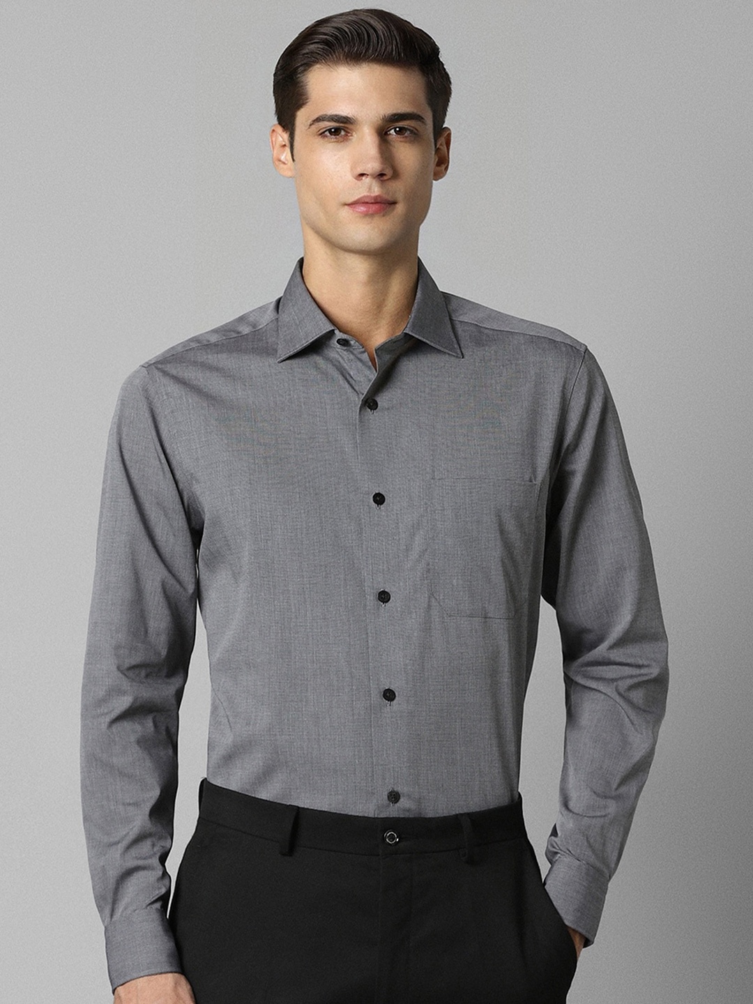 

Louis Philippe Pure Cotton Formal Shirt, Grey