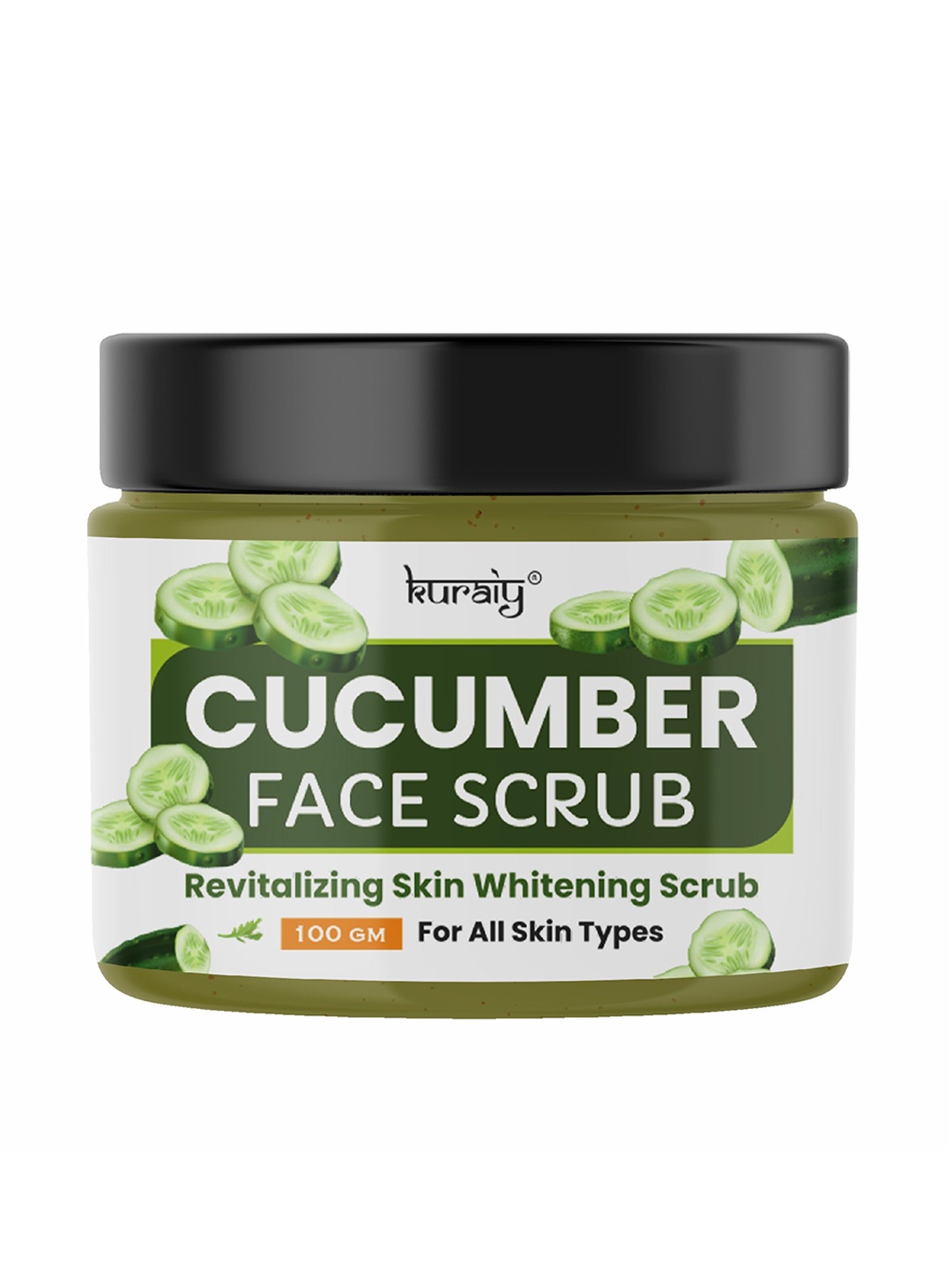 

KURAIY Revitalizing Skin Whitening Cucumber Face Scrub - 100 g, Green