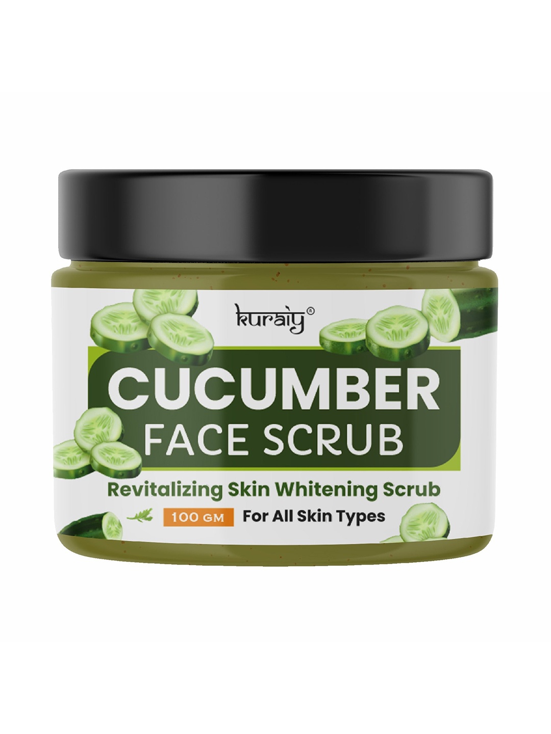 

KURAIY Revitalizing Skin Whitening Cucumber Face Scrub - 100 g, Green