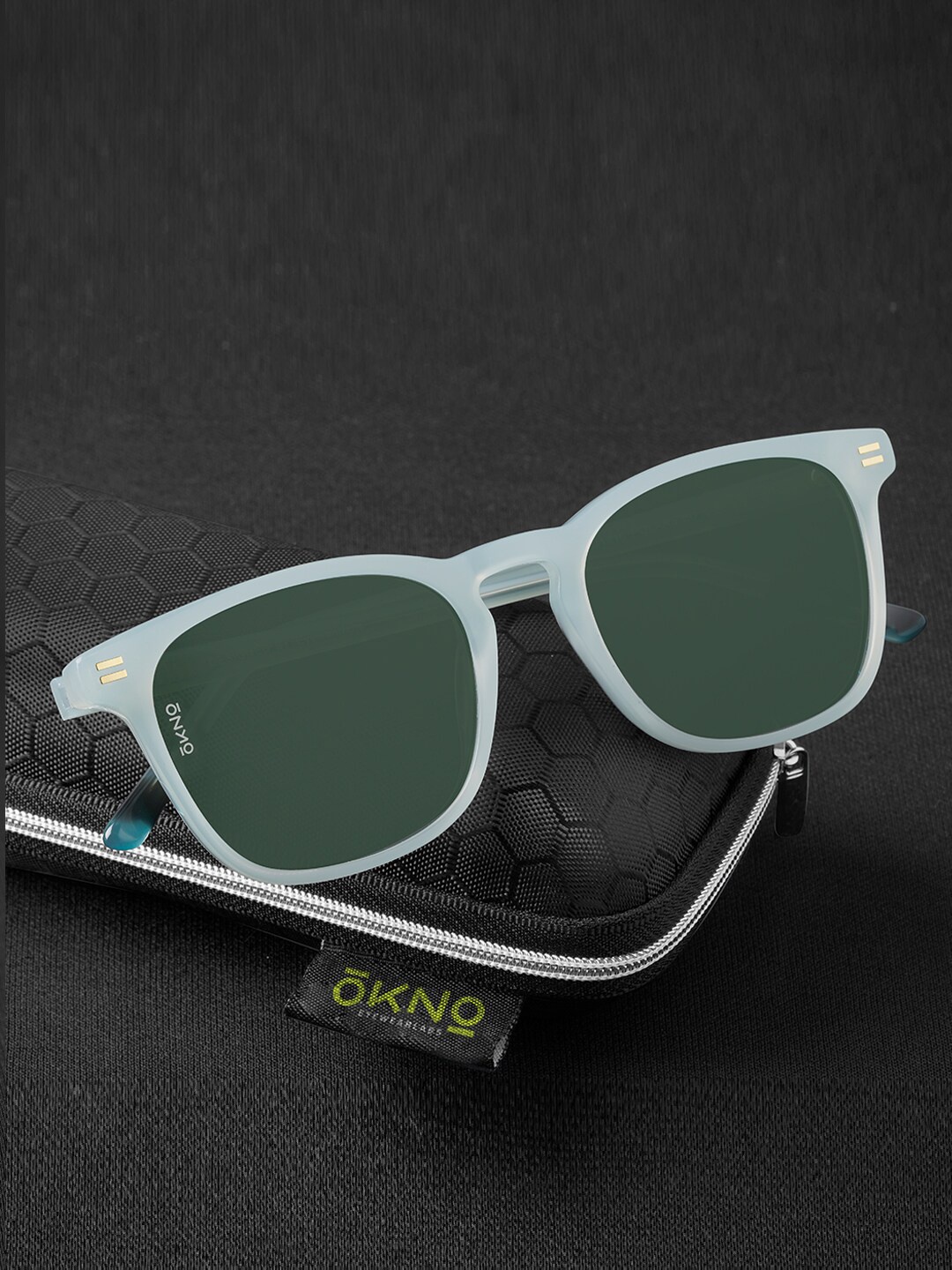 

OKNO Unisex Square Sunglasses with Polarised Lens OKCarterMBC2, Green
